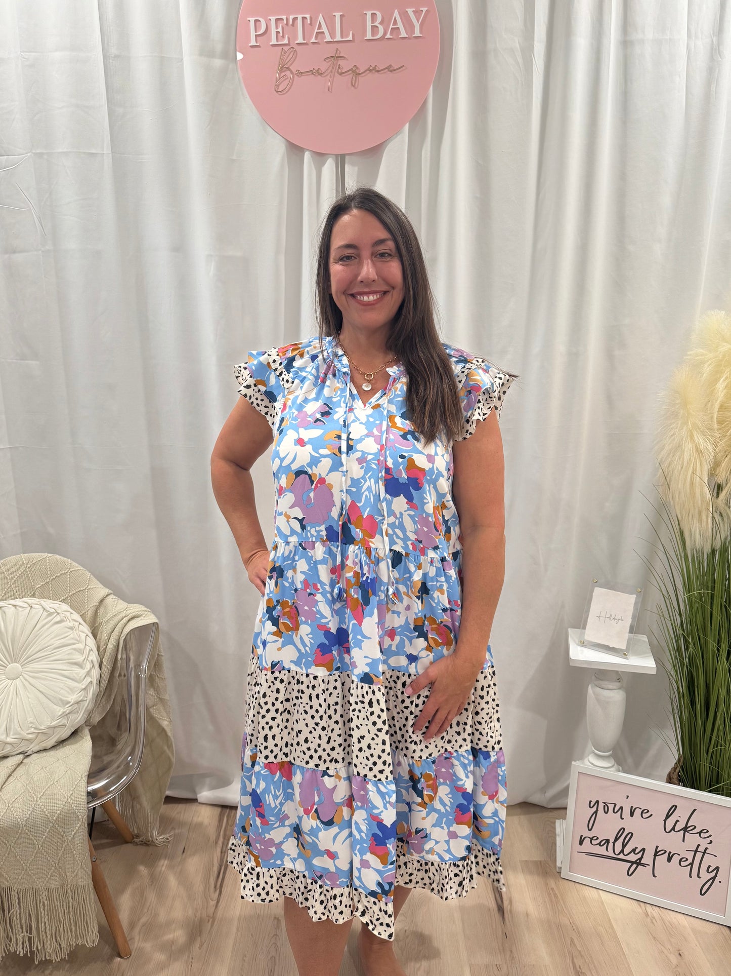 Fun In Floral Dress