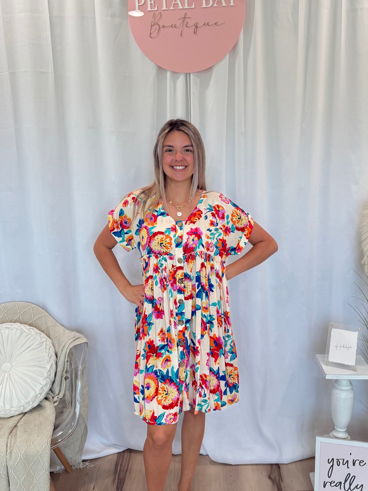 Funky Floral Dress