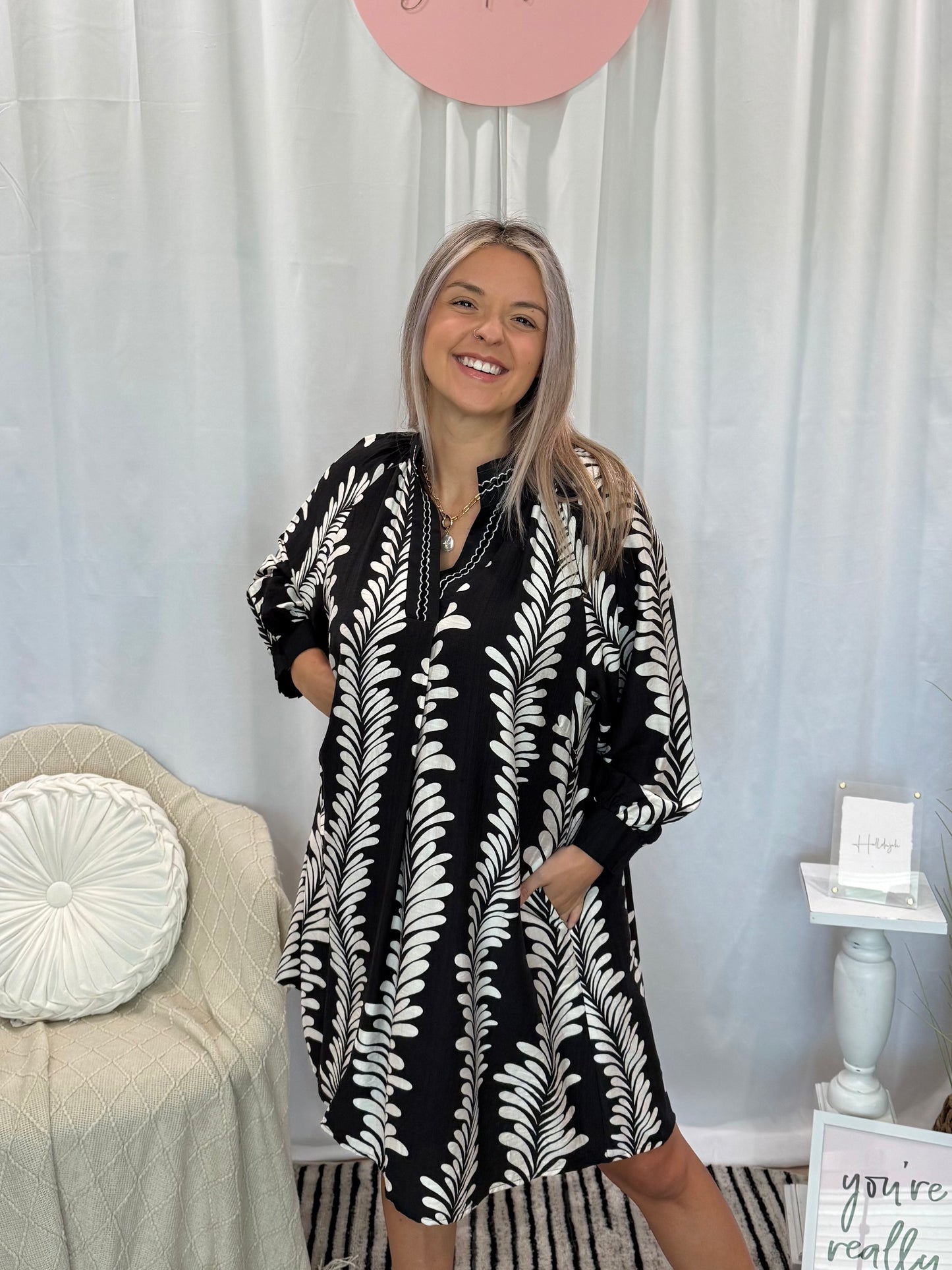 Talk To Me Dress (Pockets!)