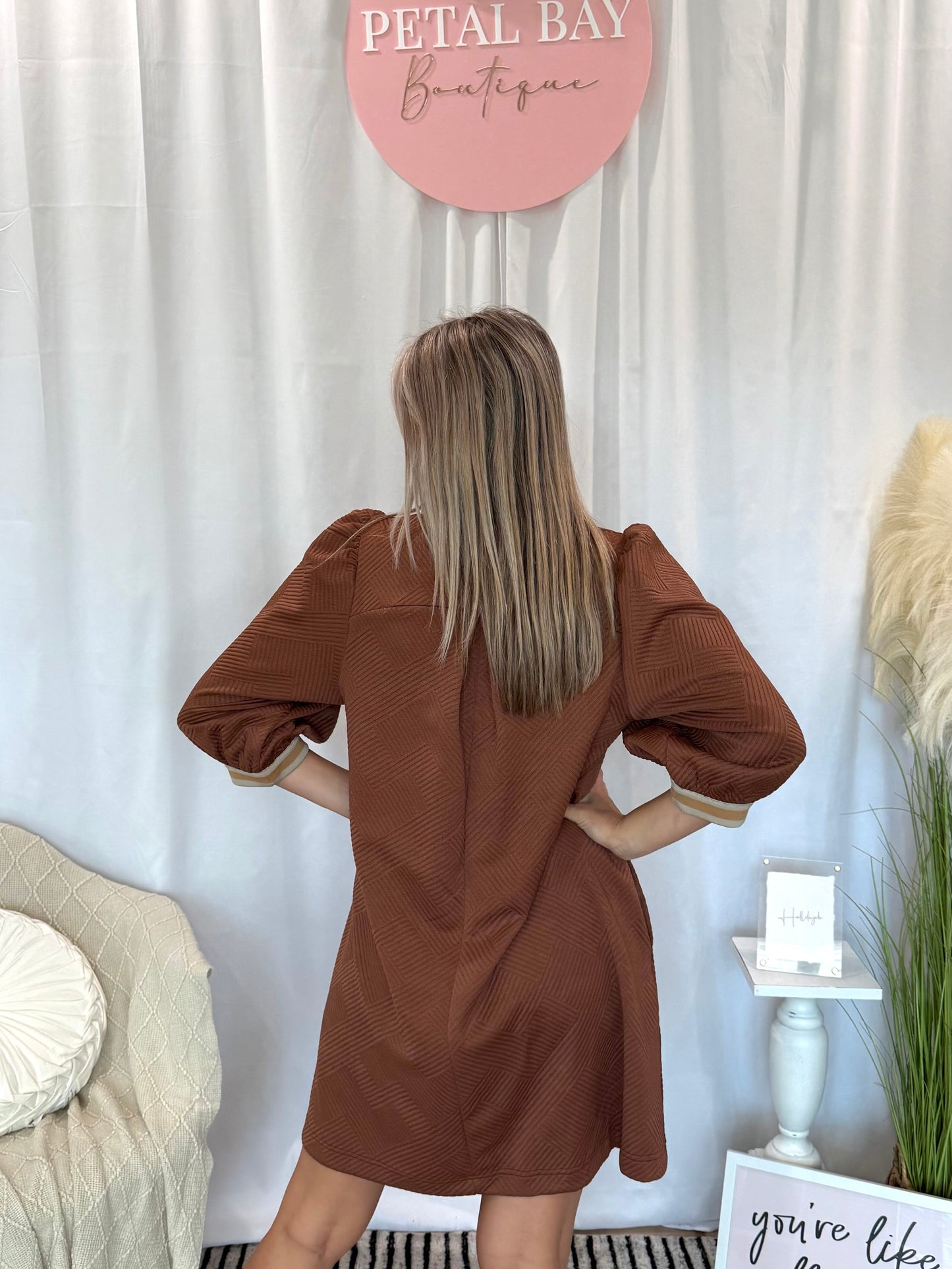 Chestnut Deluxe Dress (Pockets!)