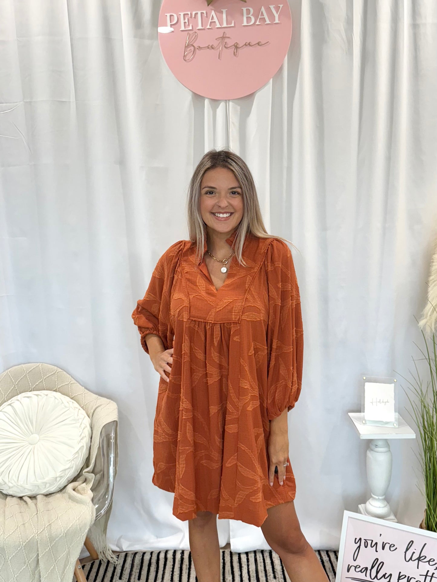 Signature Rust Dress