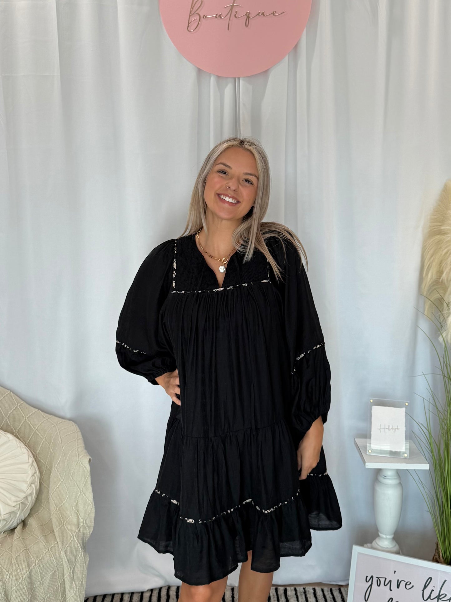 Simply Elegant Onyx Dress