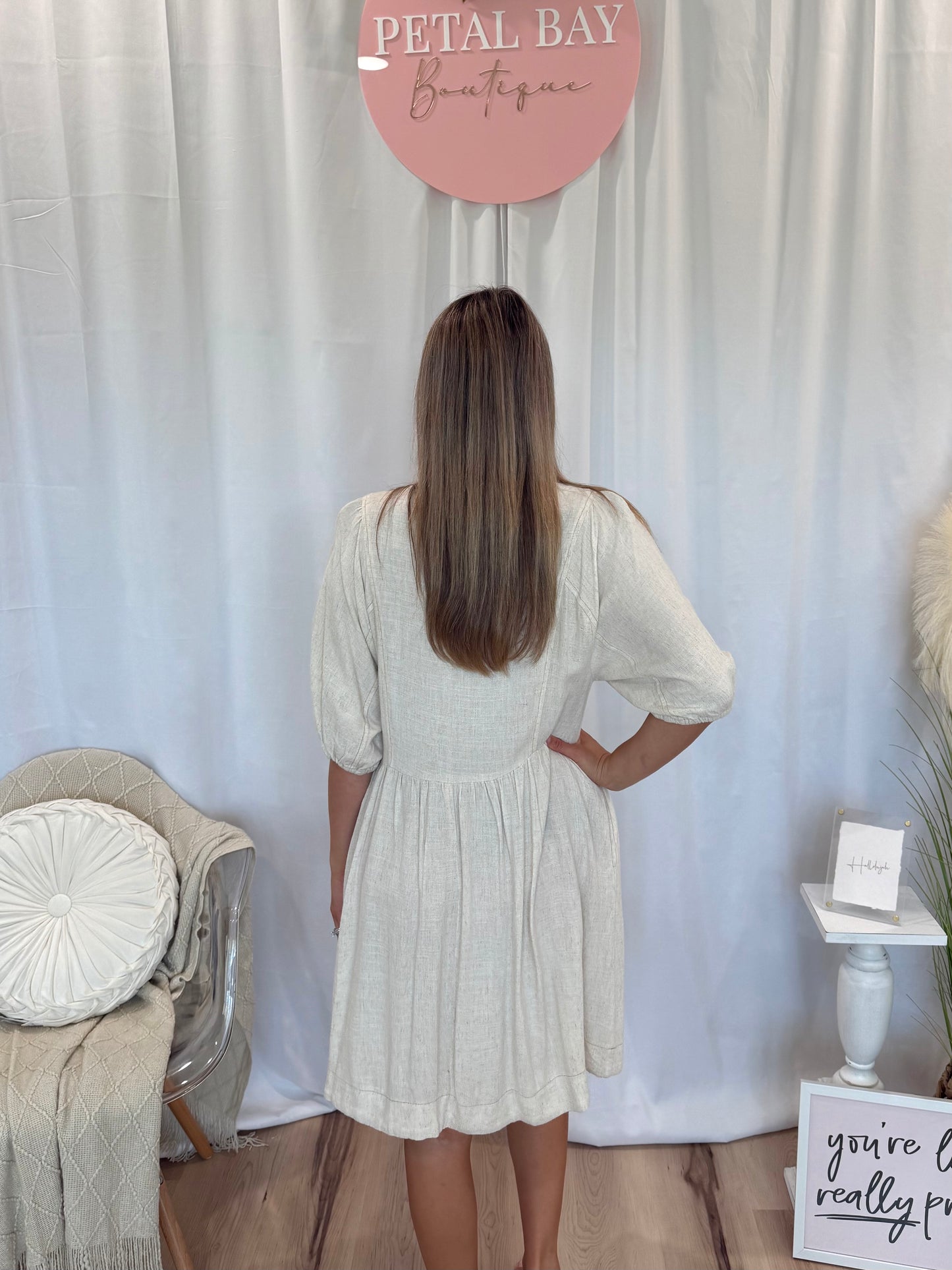 Lovely in Linen Dress