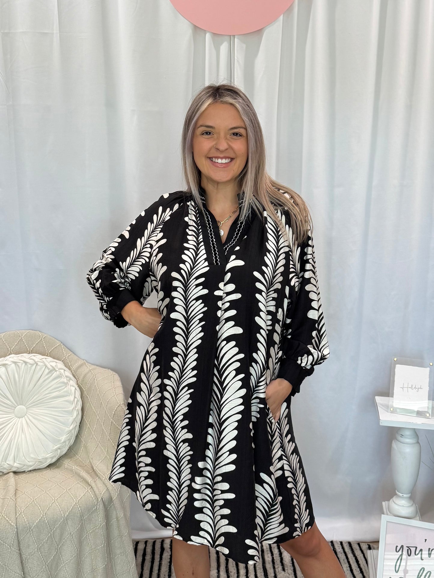 Talk To Me Dress (Pockets!)