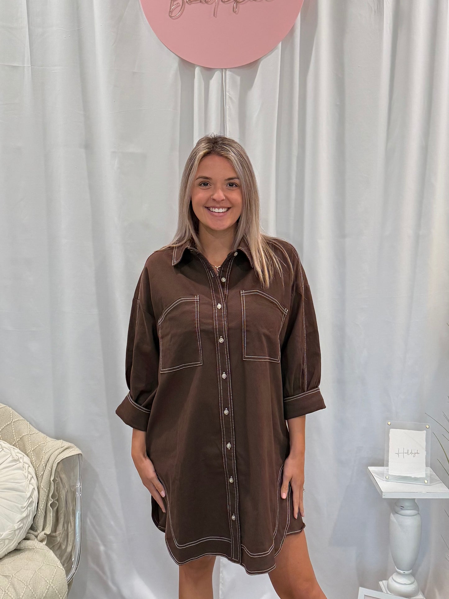 Chocolate Denim Dreamsickle Dress