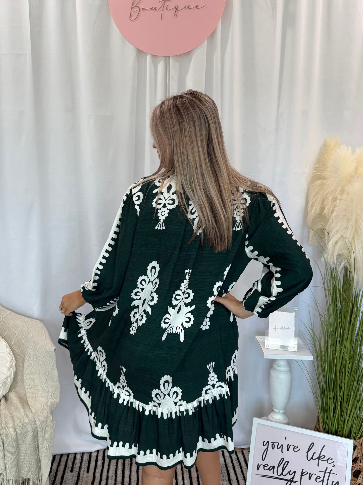 Evergreen Nola Dress