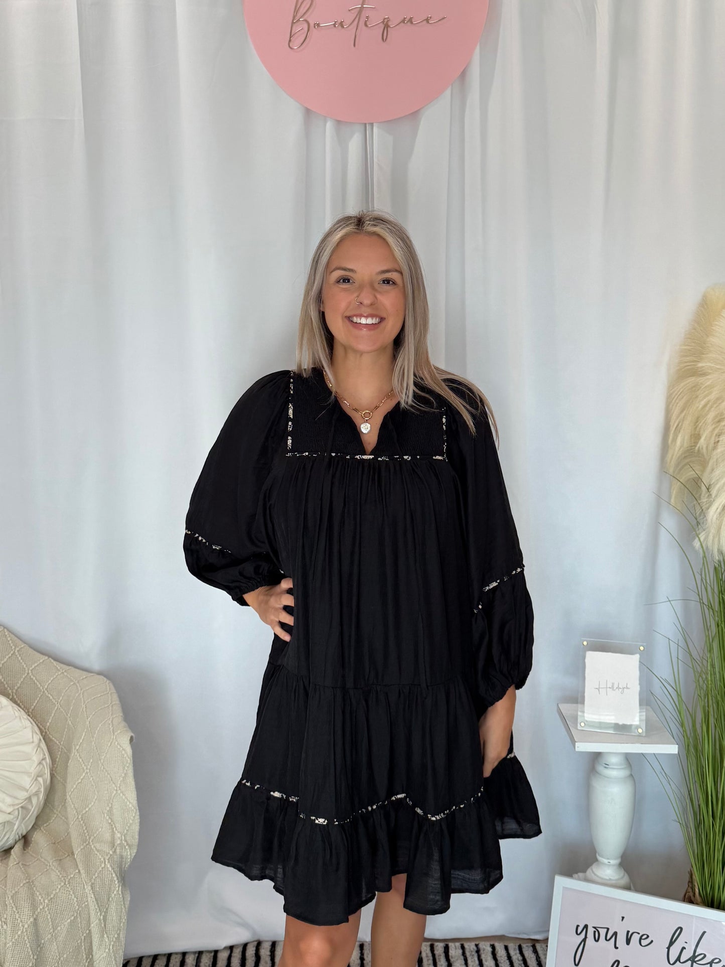 Simply Elegant Onyx Dress
