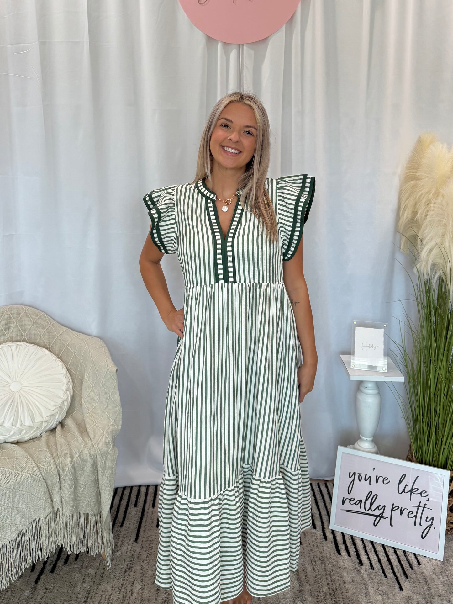 Emerald Gem Dress (Pockets!)