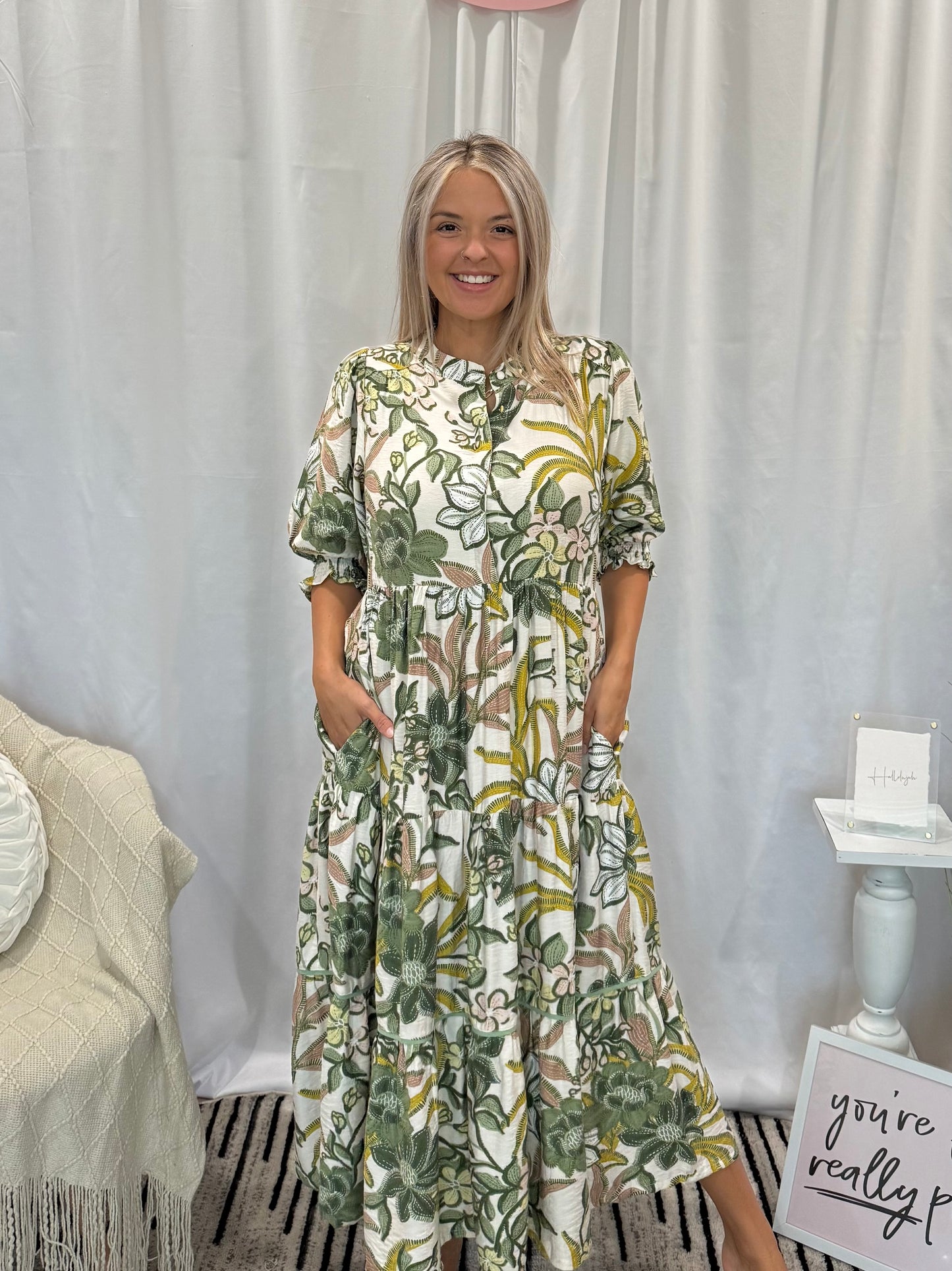Fern Haven Dress (Pockets!)