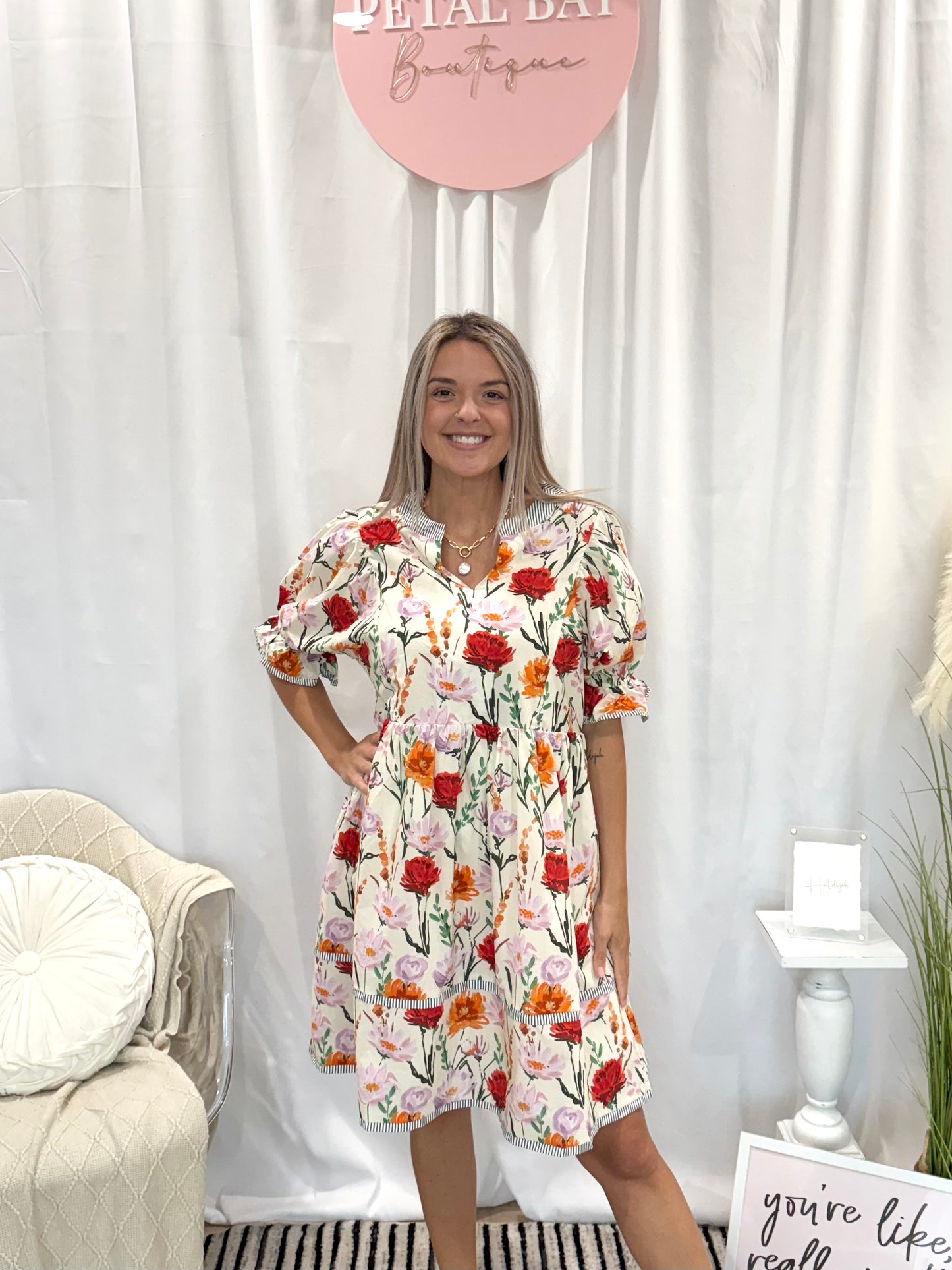 Fun In Floral Dress