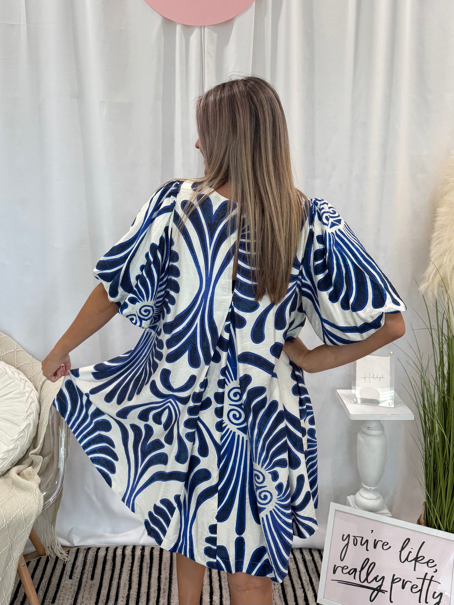 Navy Vacay Dress (Pockets!)