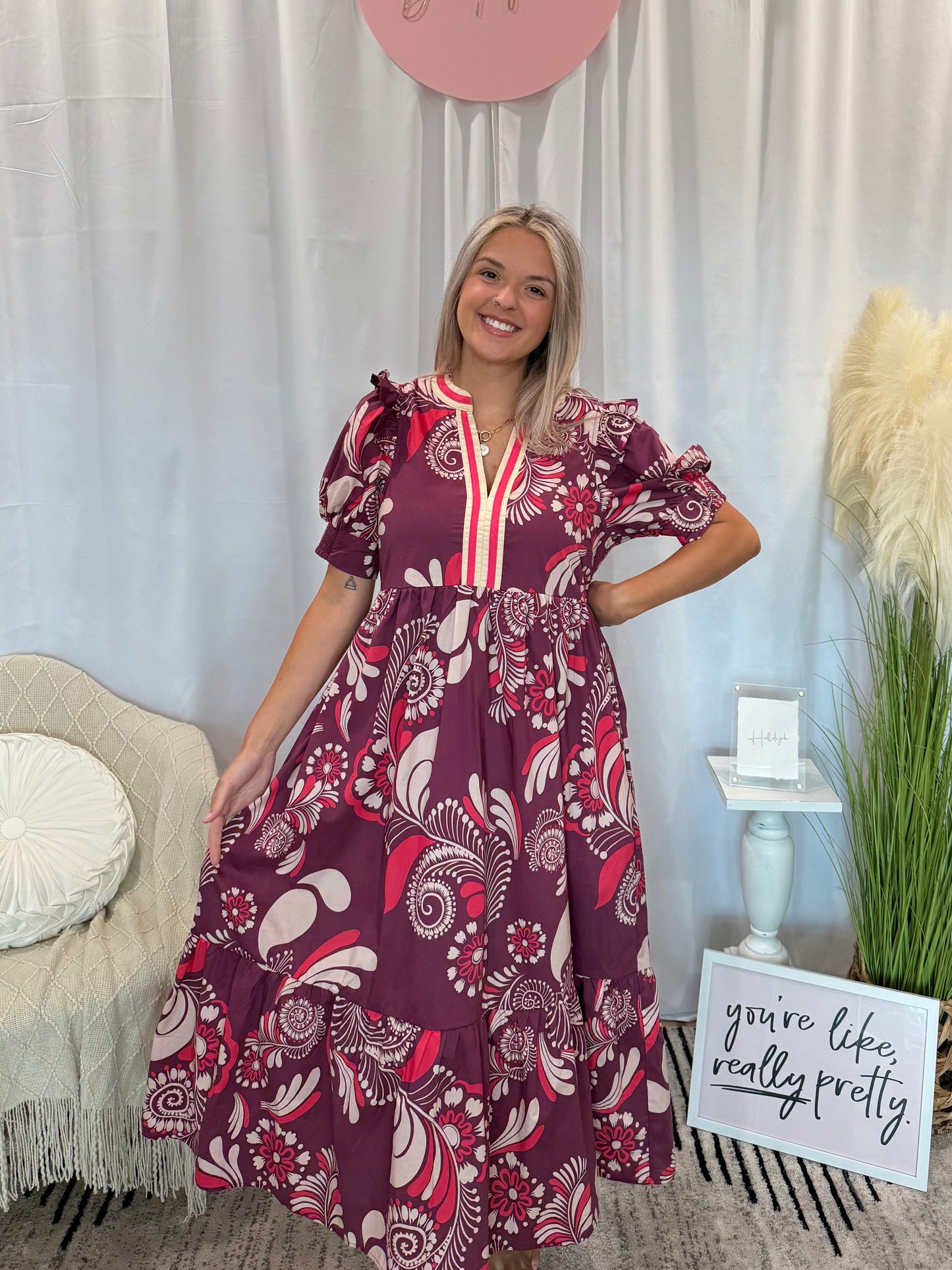 Plum Perfection Dress (Pockets!)
