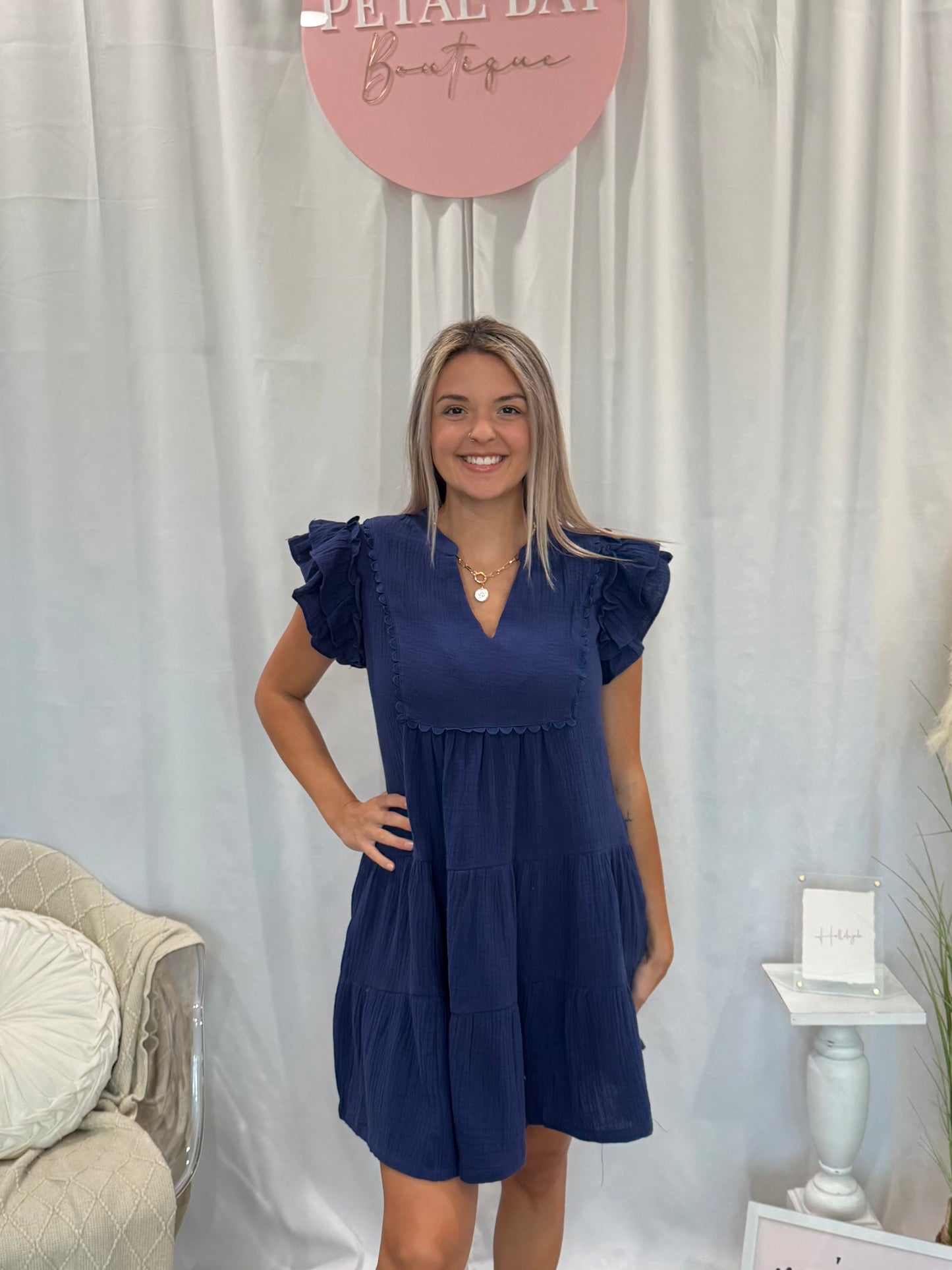 Twilight Azure Dress (Pockets!)