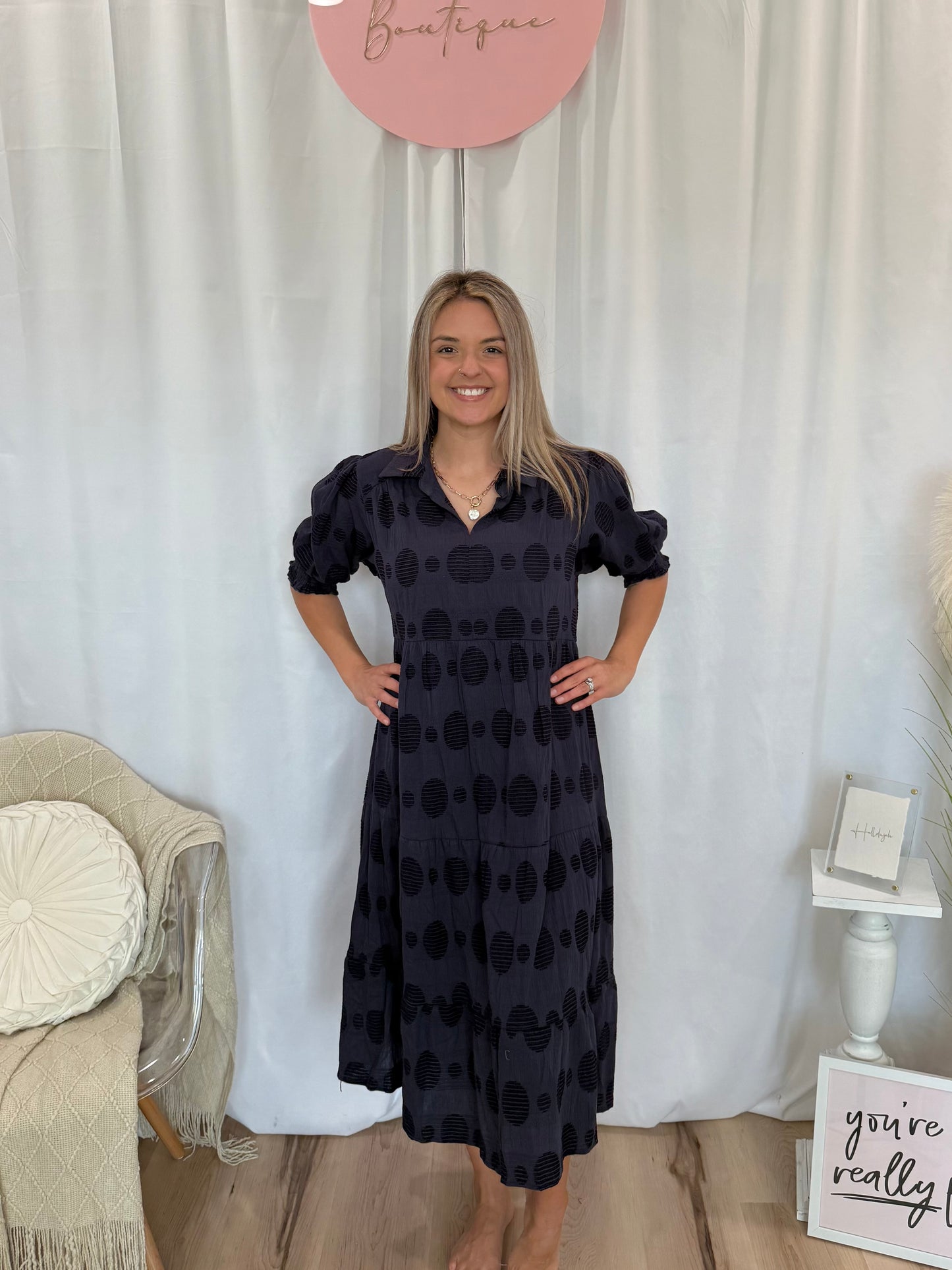 Navy Nightshade Dress