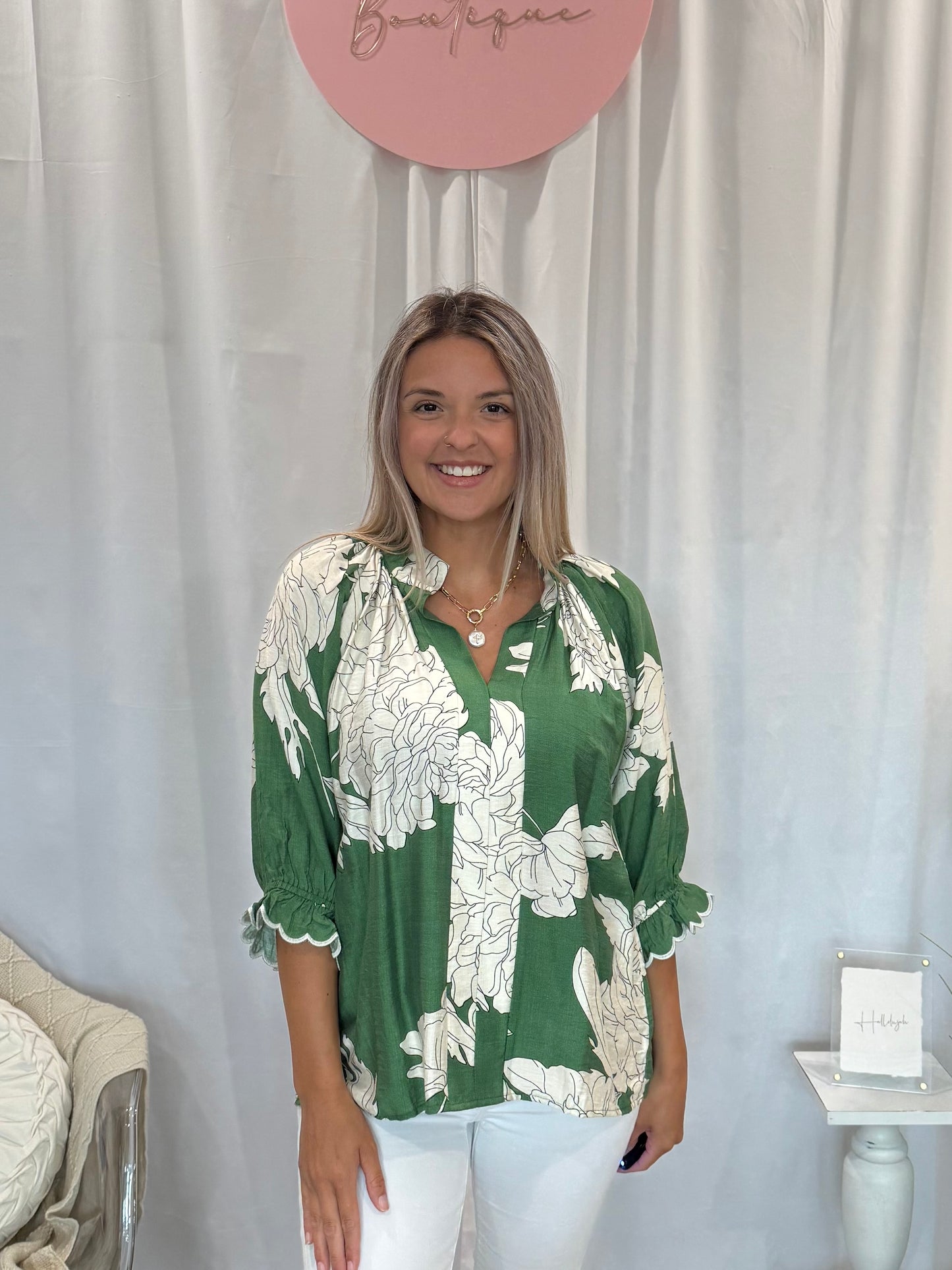 Classy Forever Olive Top
