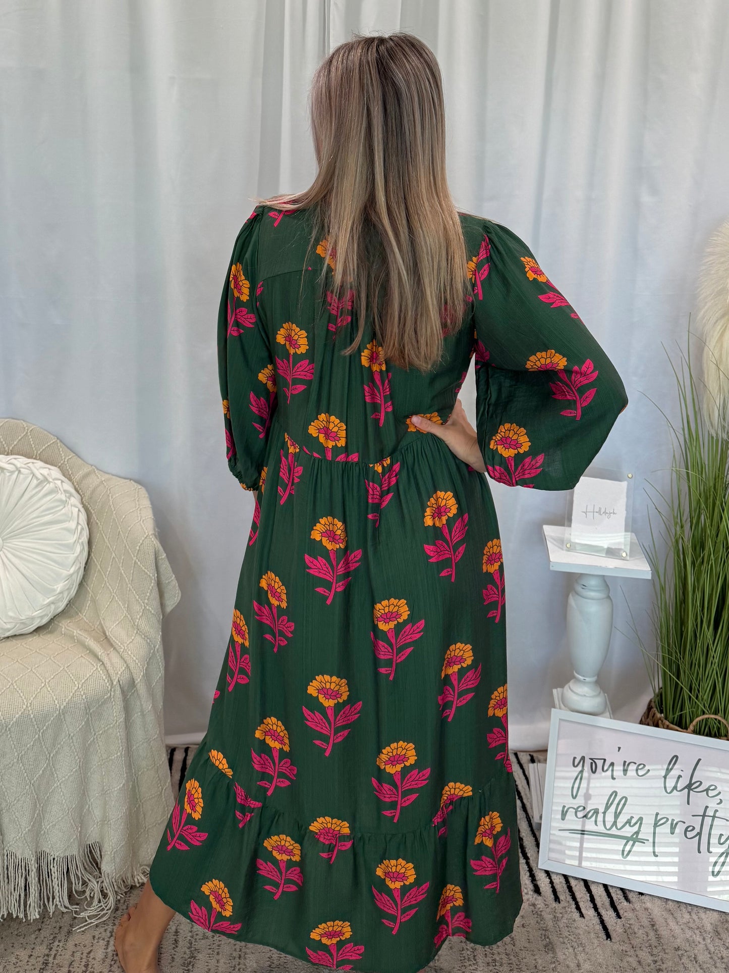 Cilantro Blossom Dress