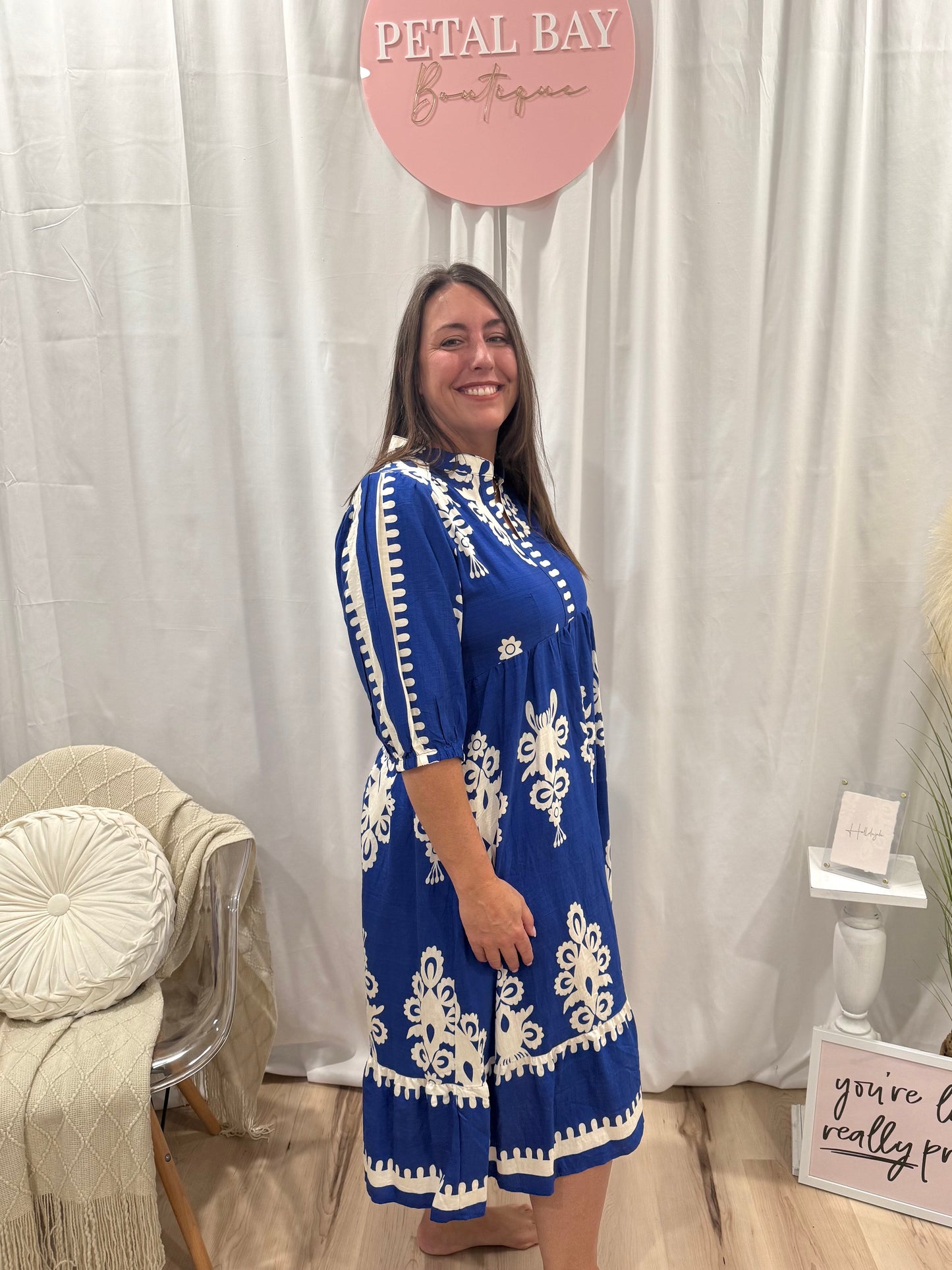Cobalt French Quarter Dress