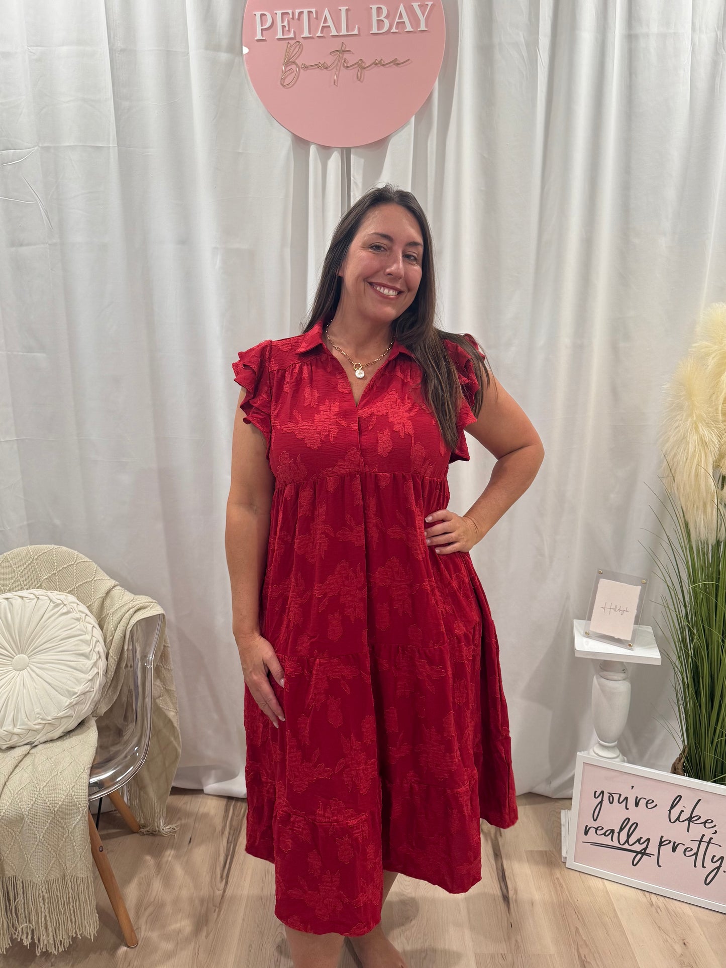 Rosey Red Dress
