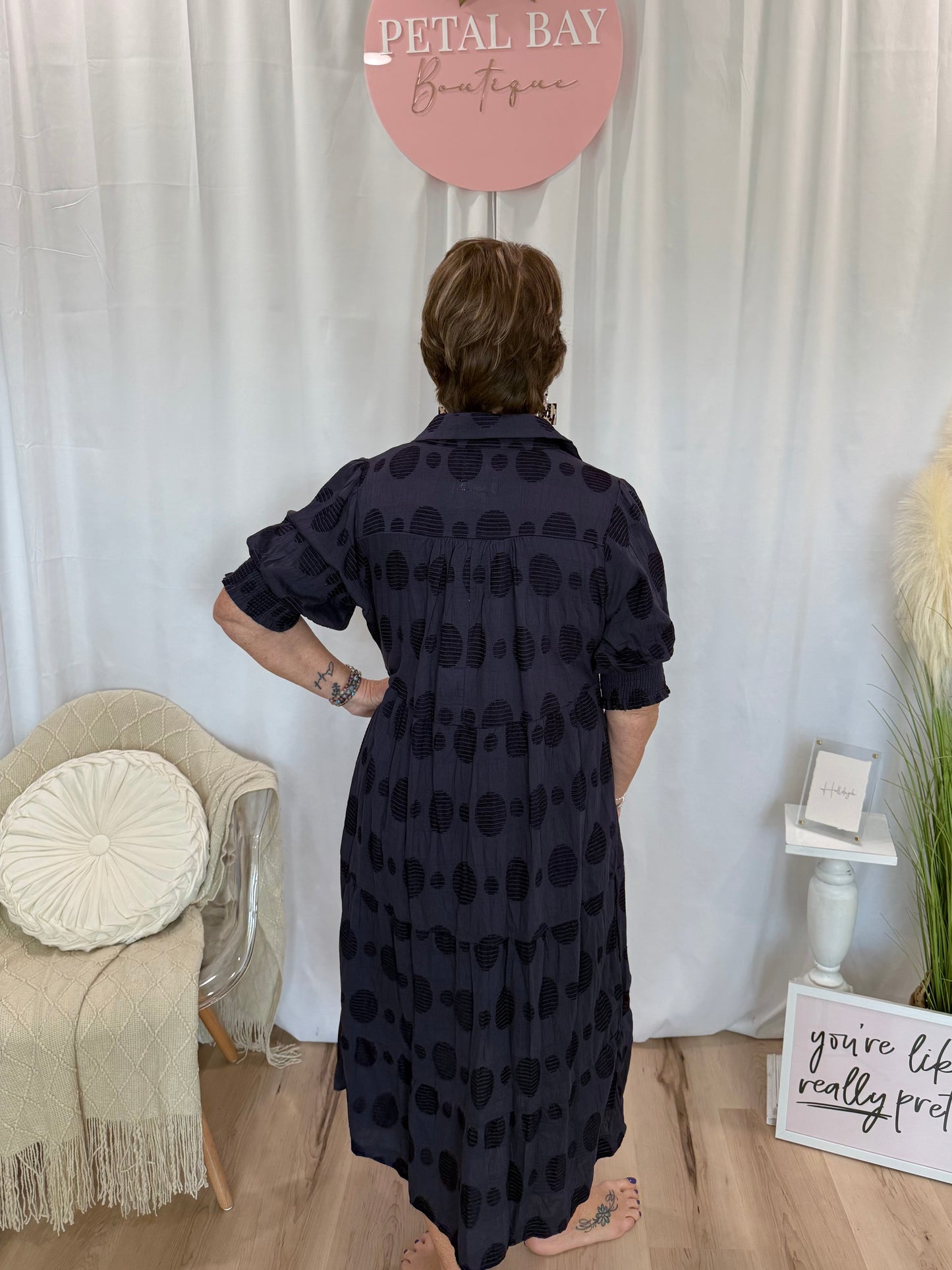 Navy Nightshade Dress
