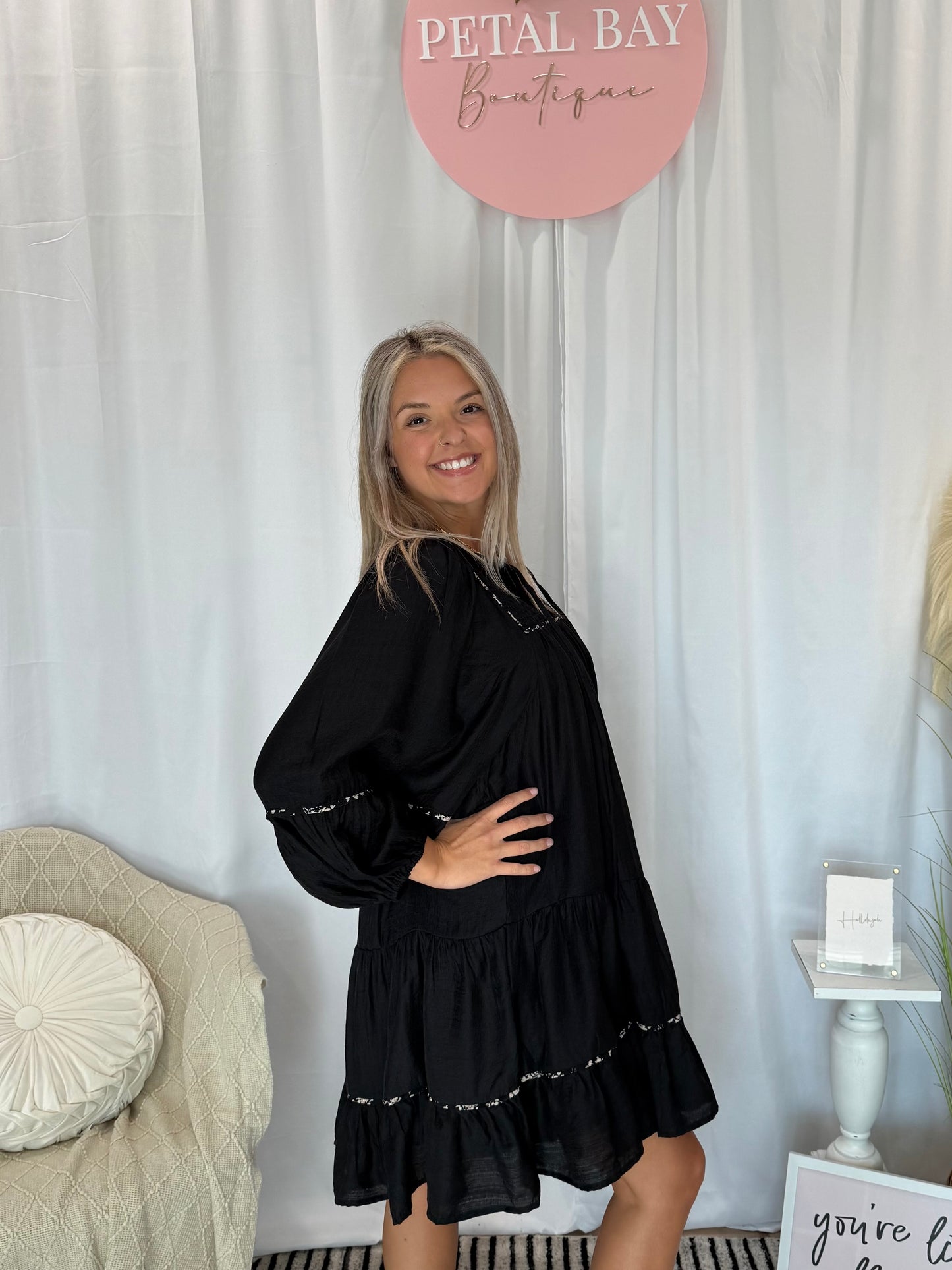 Simply Elegant Onyx Dress