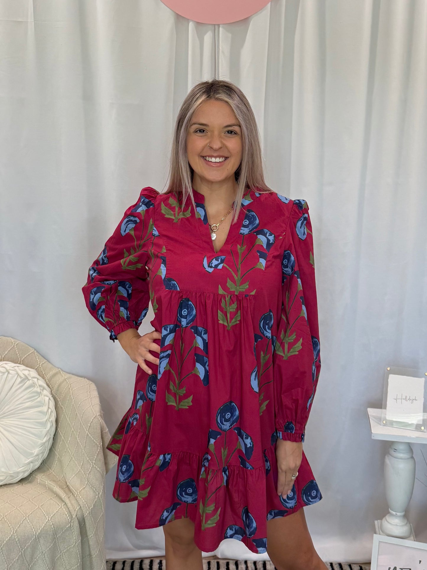 Sassy Fuchsia Dress