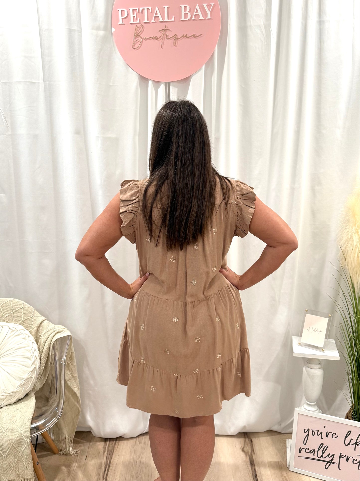Mocha Frap Collar Dress