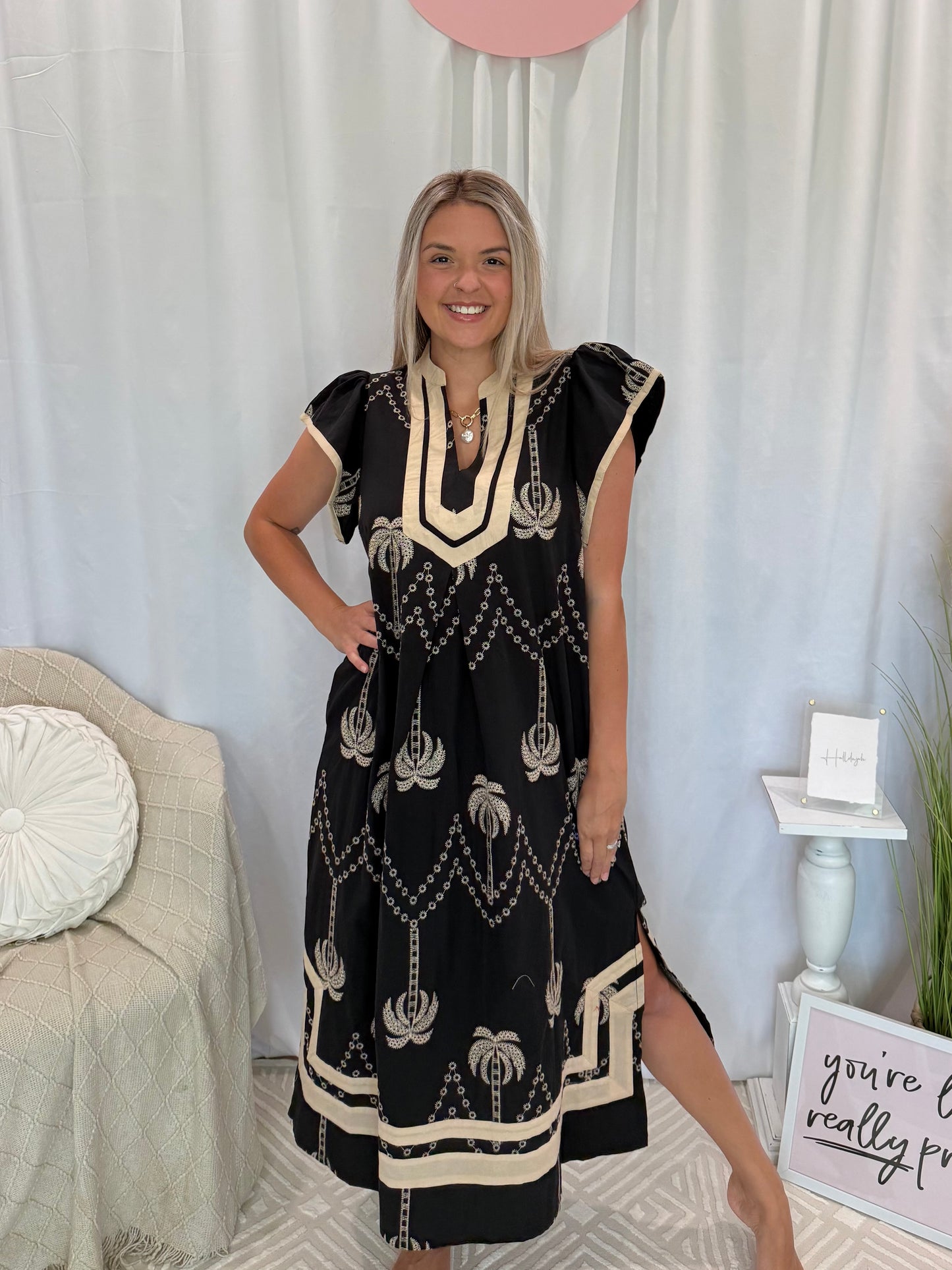 Coconut Palms Dress (Pockets!)