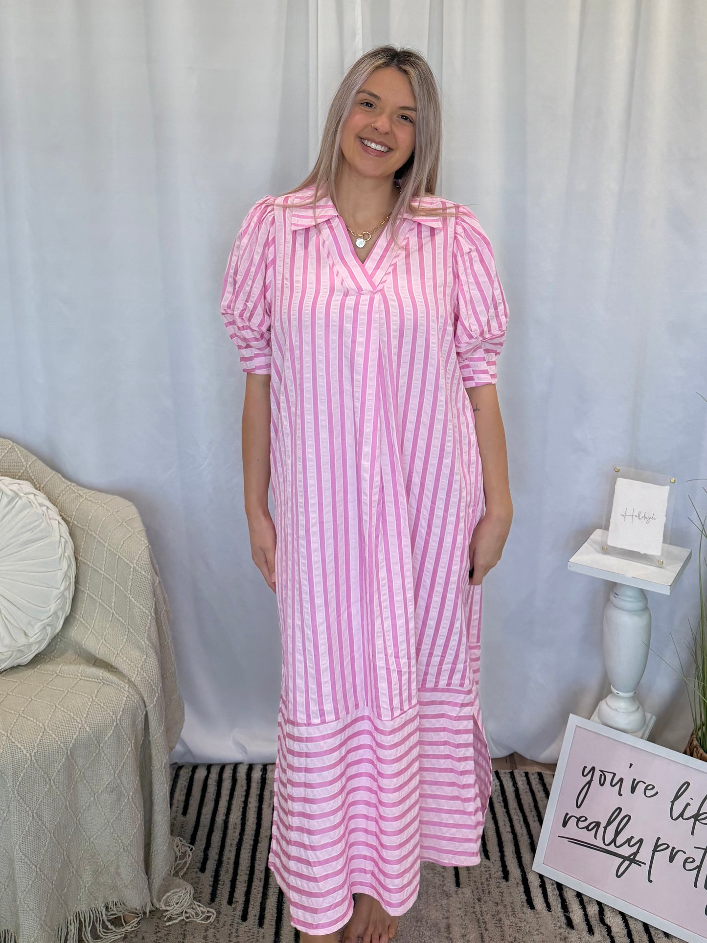 Pink Bliss Dress (Pockets!)