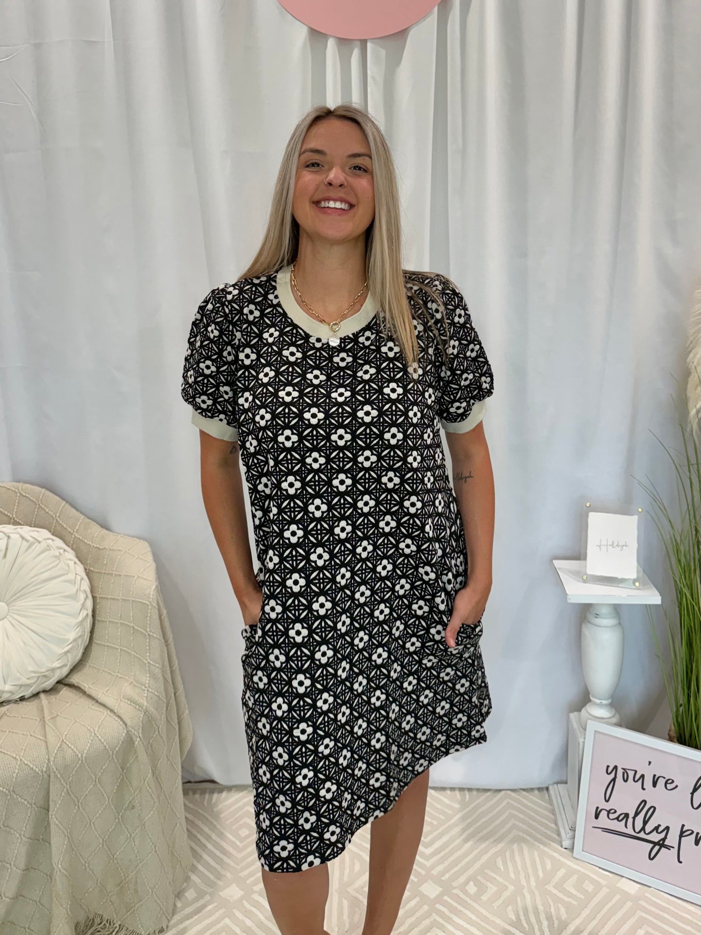 Everyday Chic Onyx Dress (Pockets!)