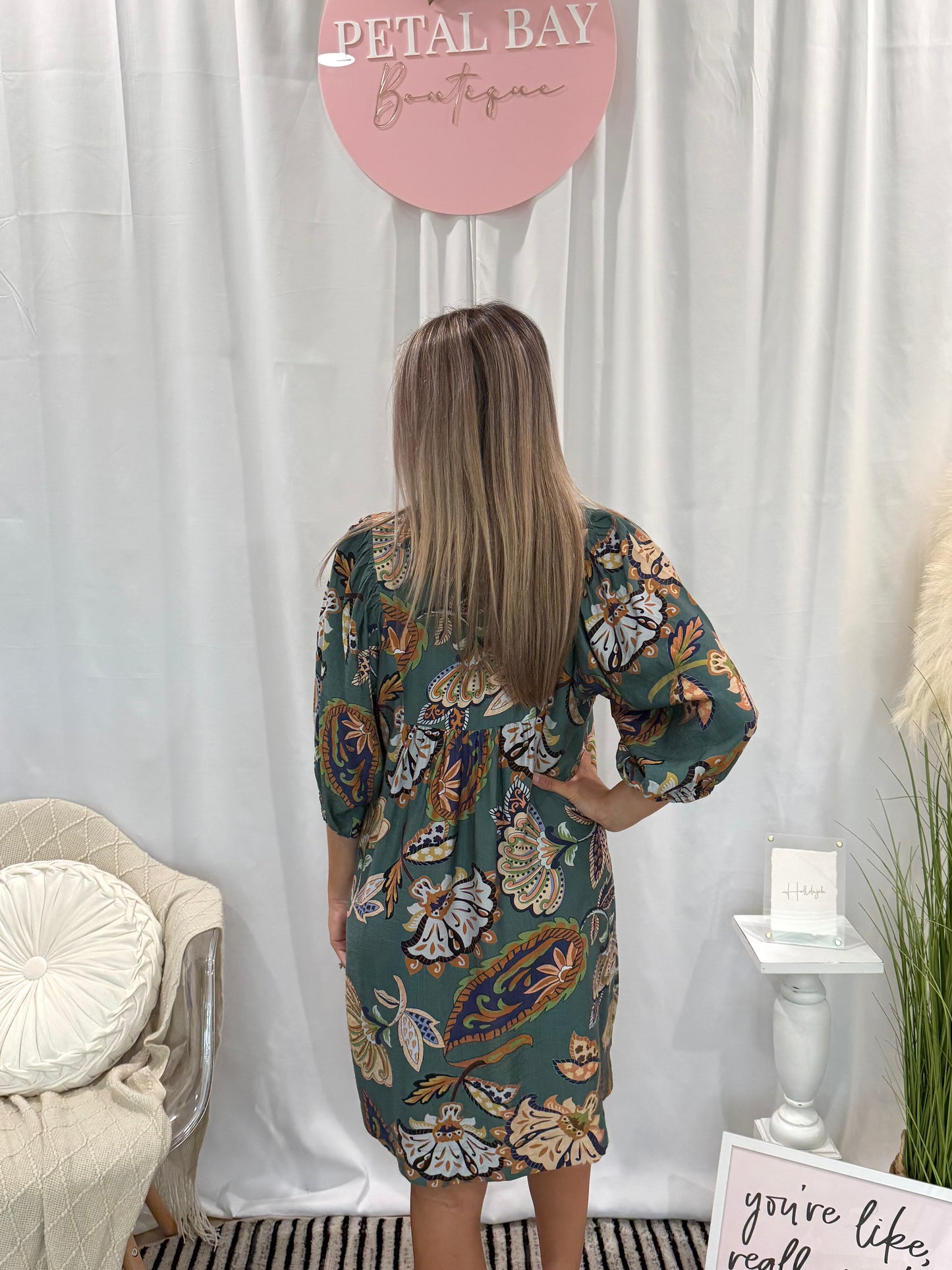 Leafy Green Dress