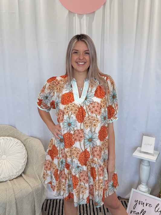 Fun In Floral Dress