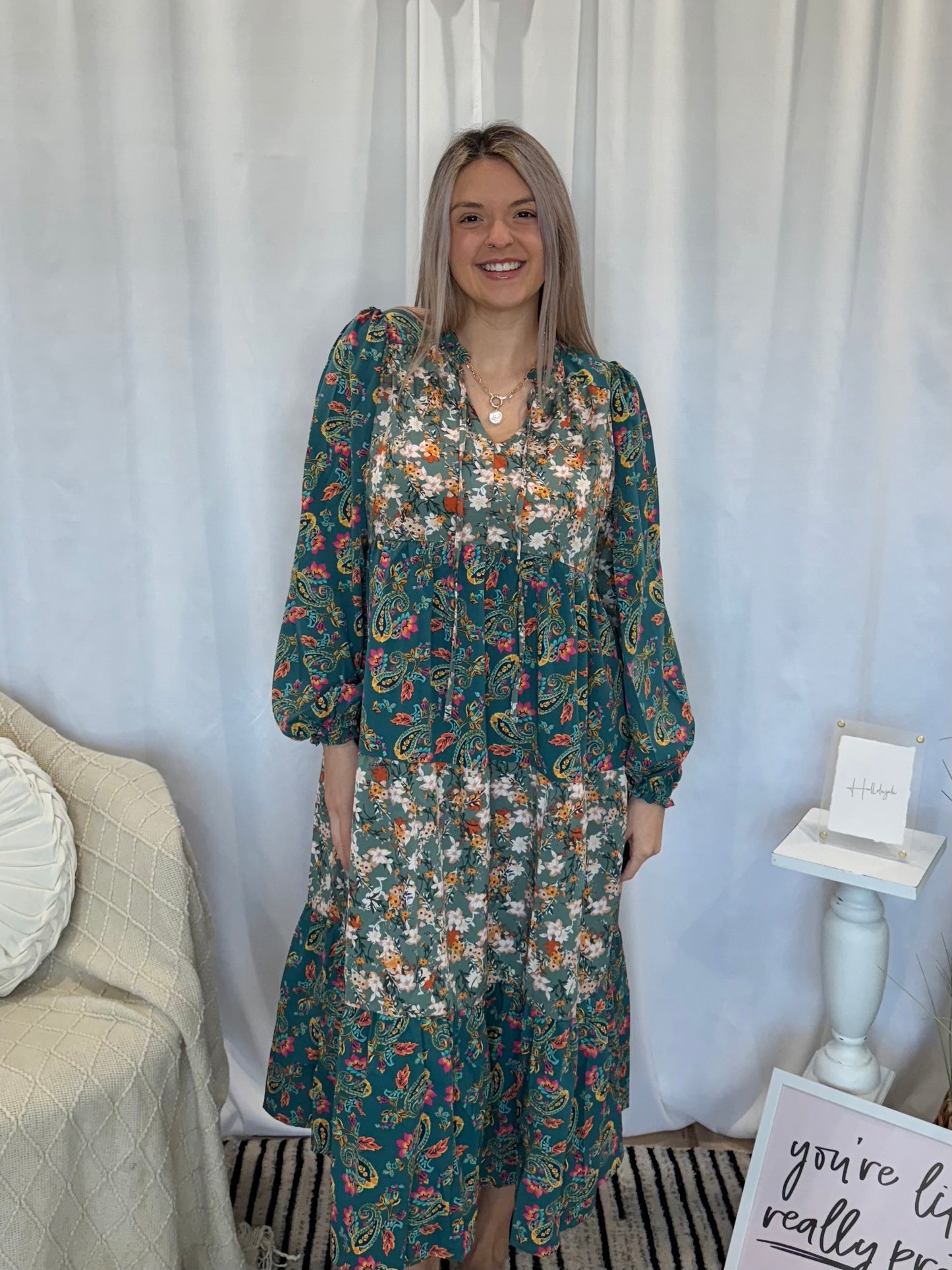 Lush Dark Olive Dress