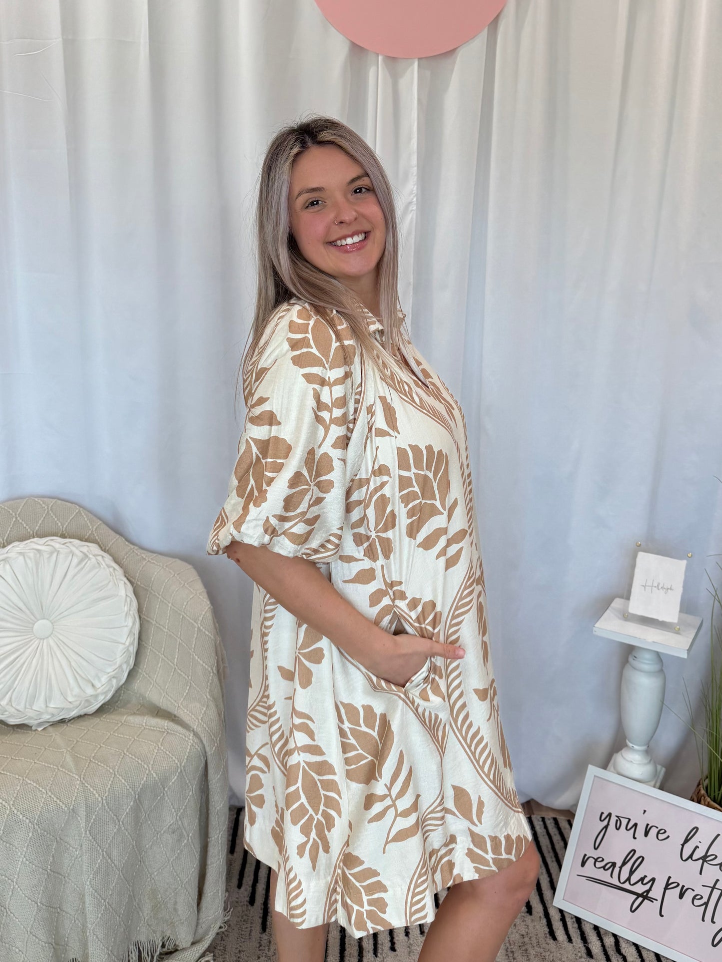Sandy Forest Dress (Pockets!)