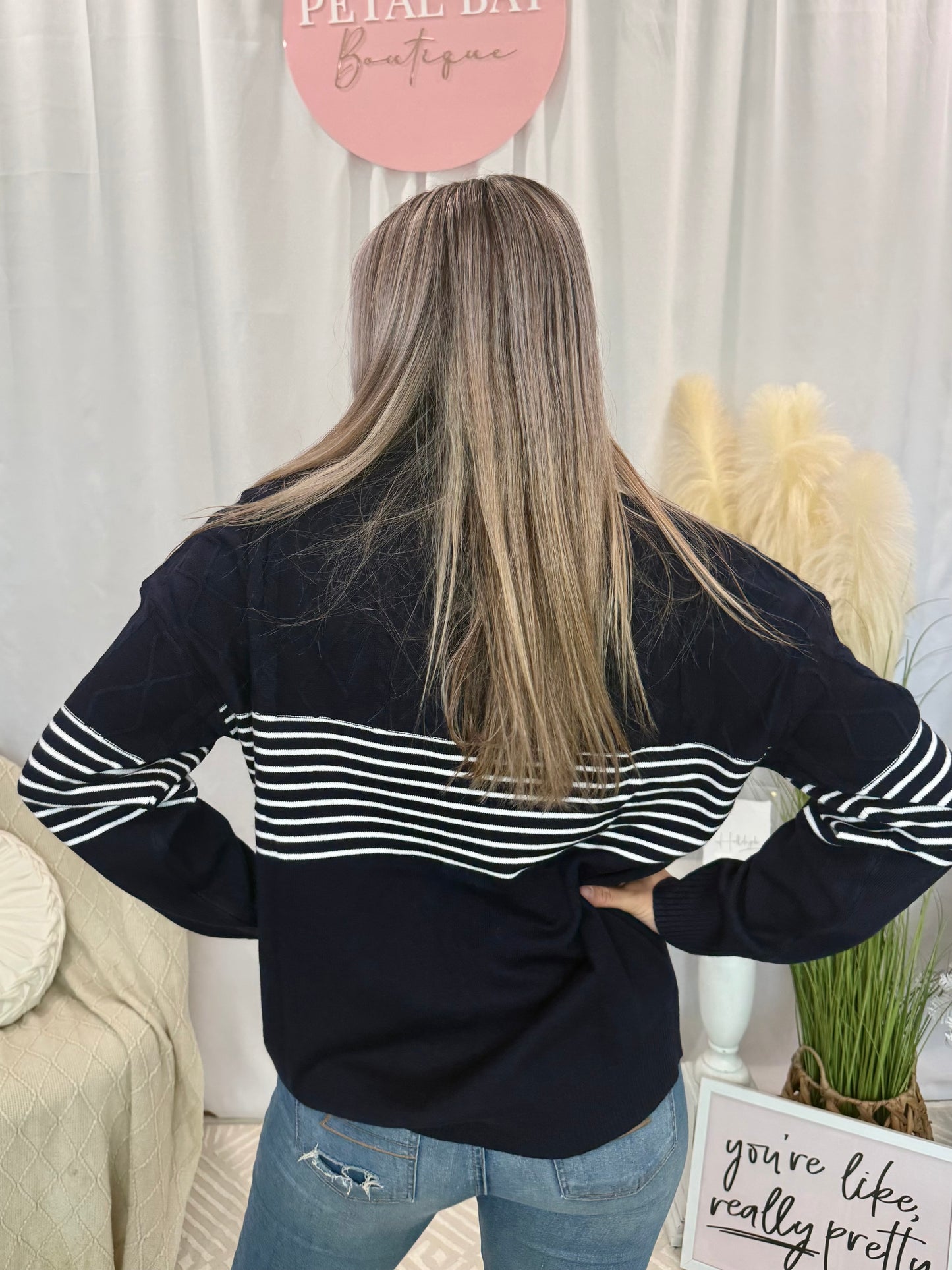 Cozy Navy Sweater
