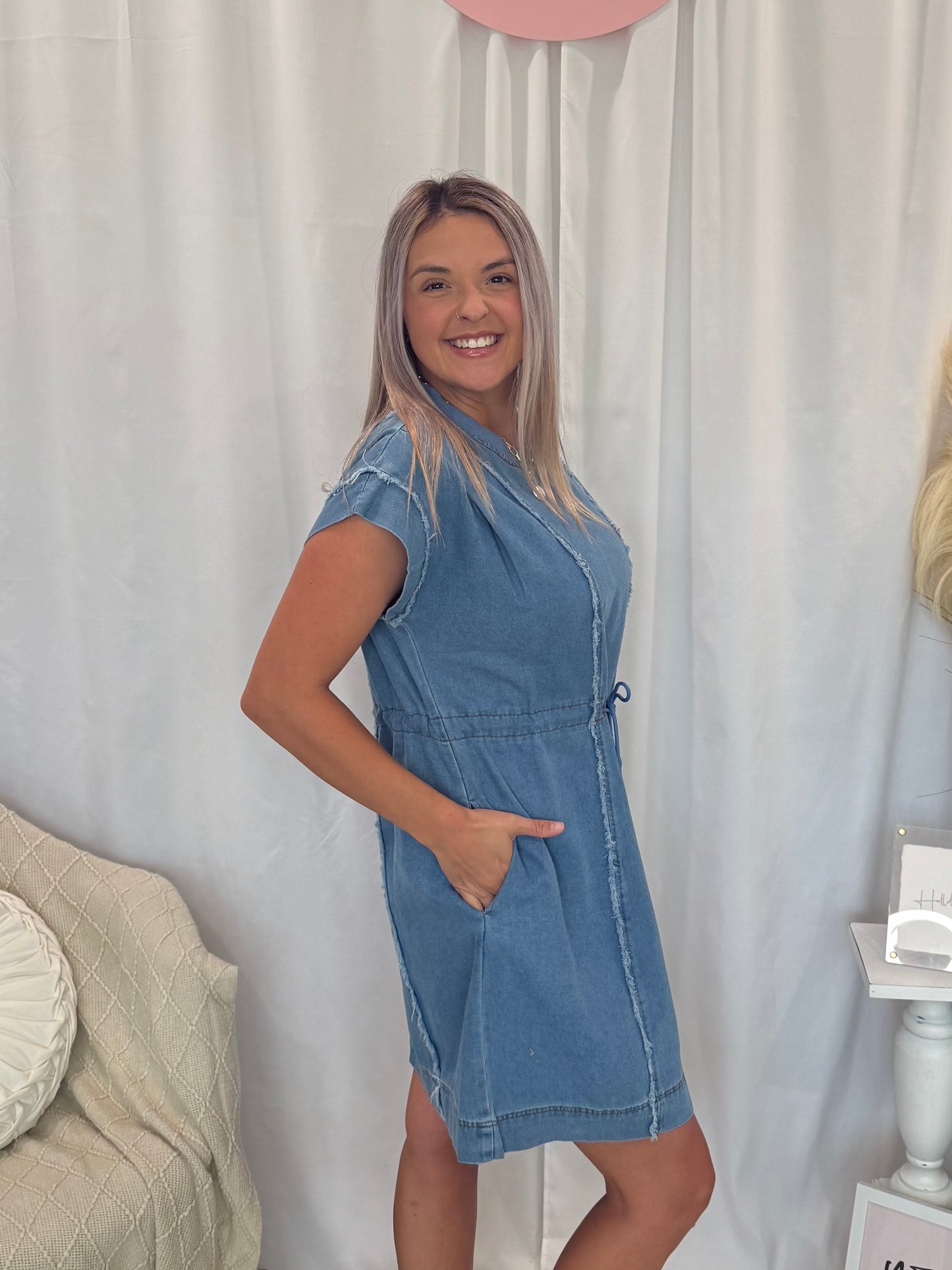 Denim for Days Dress (Pockets!)