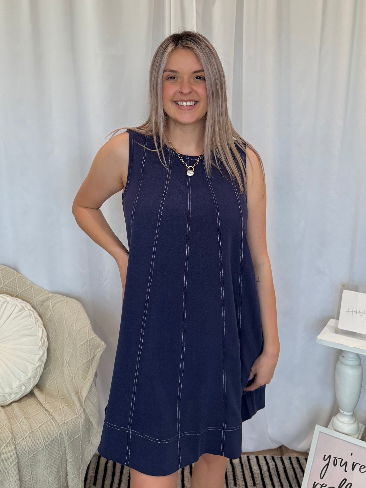 Sapphire Abyss Dress (Pockets!)