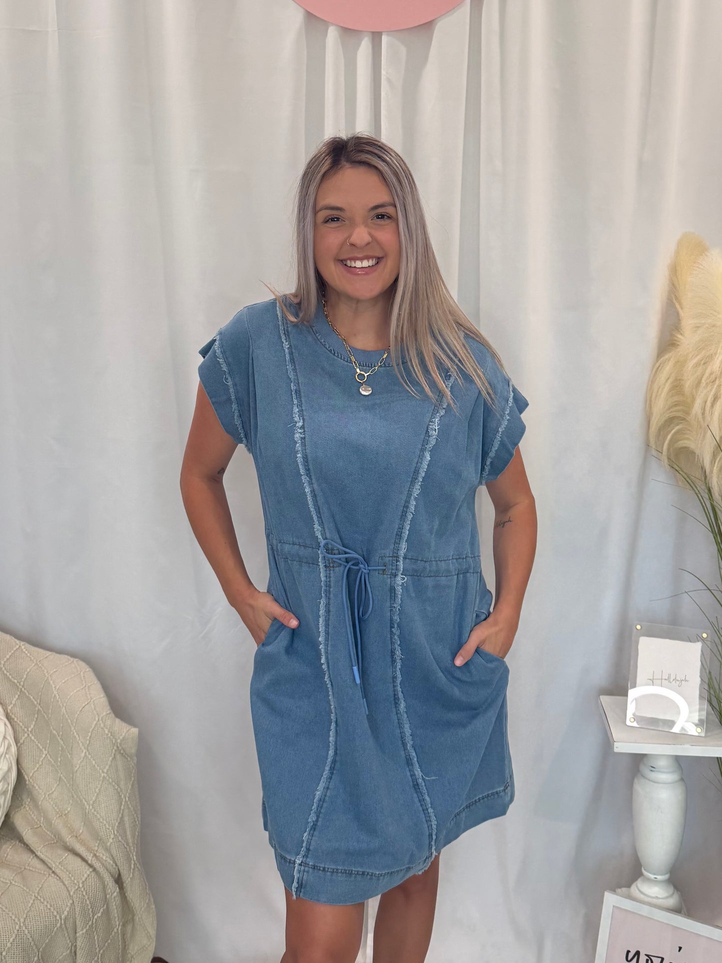 Denim for Days Dress (Pockets!)