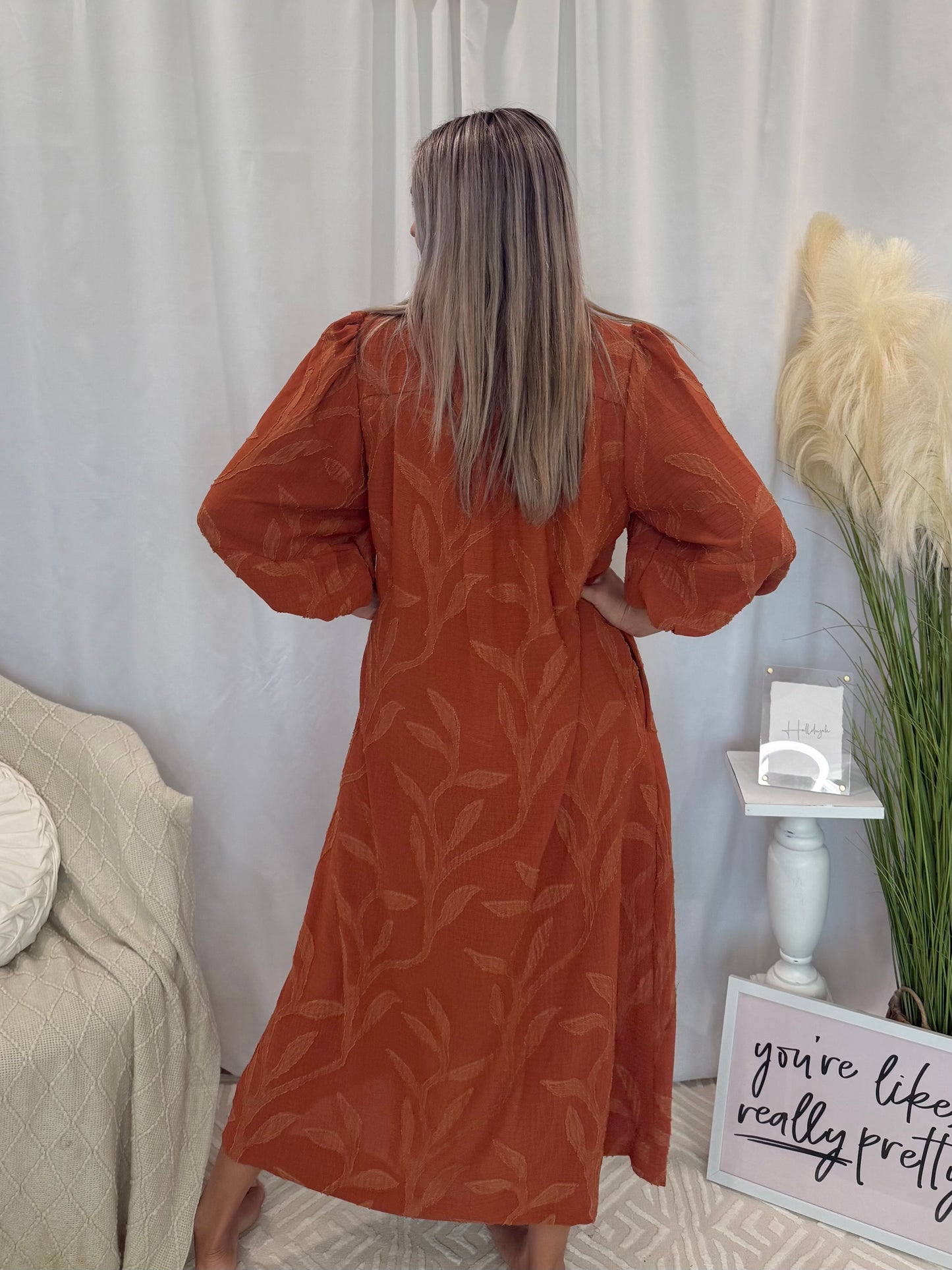 Golden Autumn Dress (Pockets!)