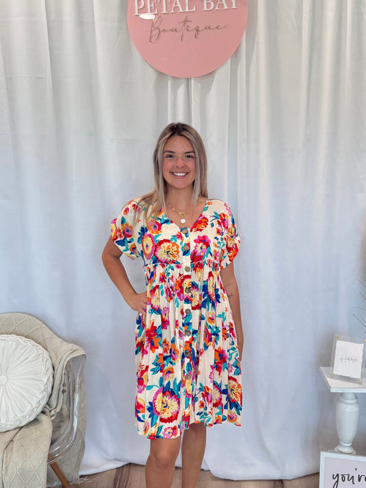 Funky Floral Dress