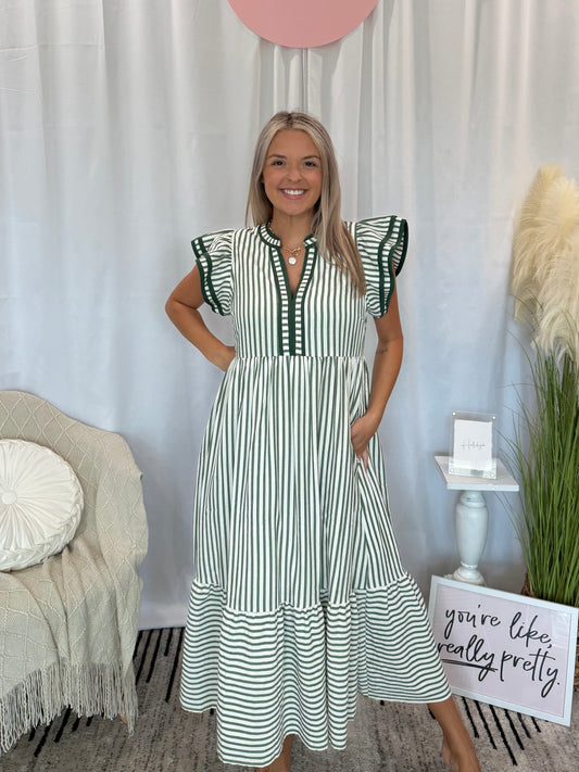 Emerald Gem Dress (Pockets!)