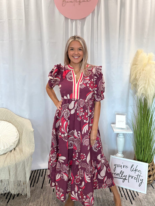 Plum Perfection Dress (Pockets!)