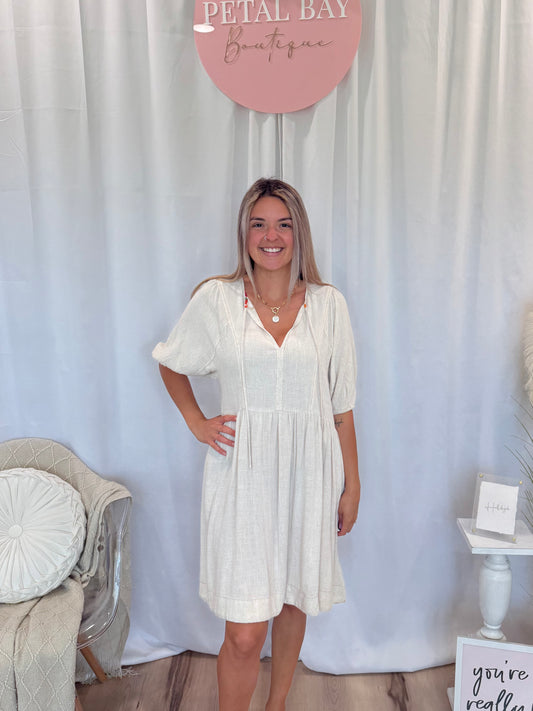 Lovely in Linen Dress