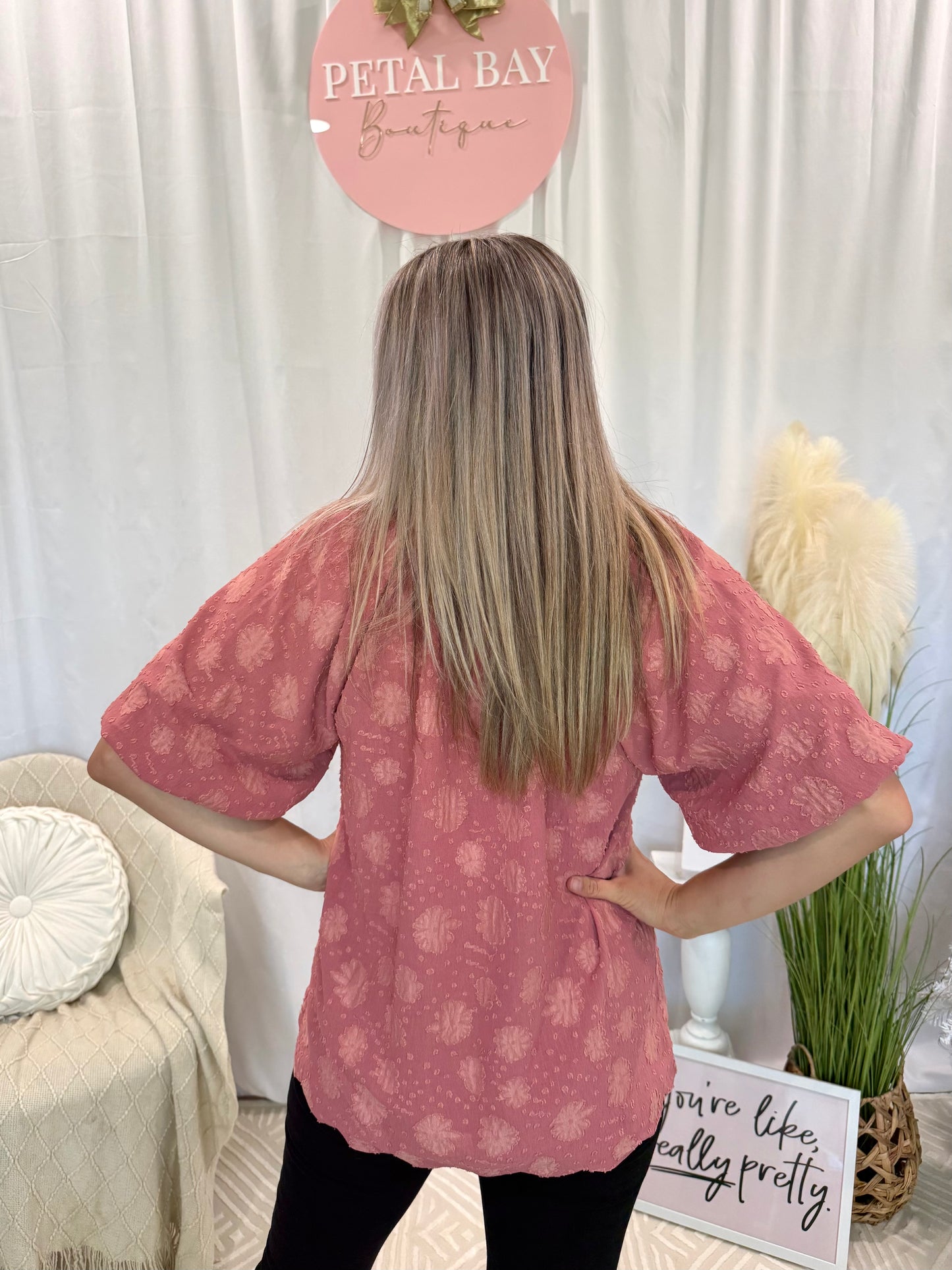 Scalloped In Love Top