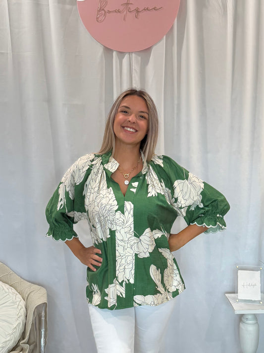 Classy Forever Olive Top