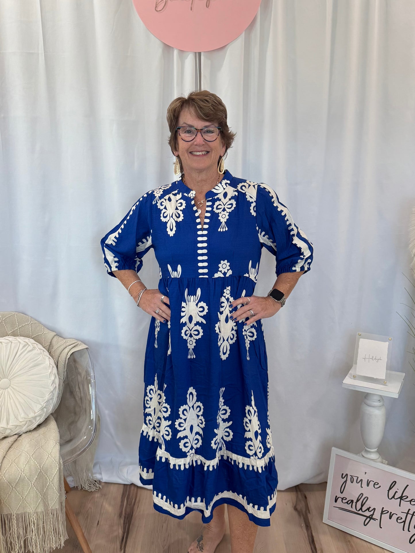 Cobalt French Quarter Dress