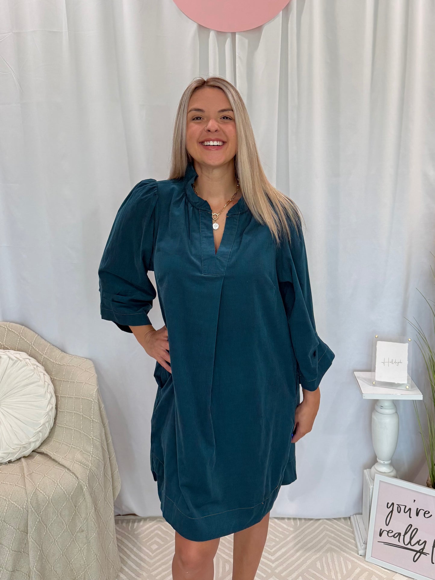 Corduroy Cuteness Dress (Pockets!)