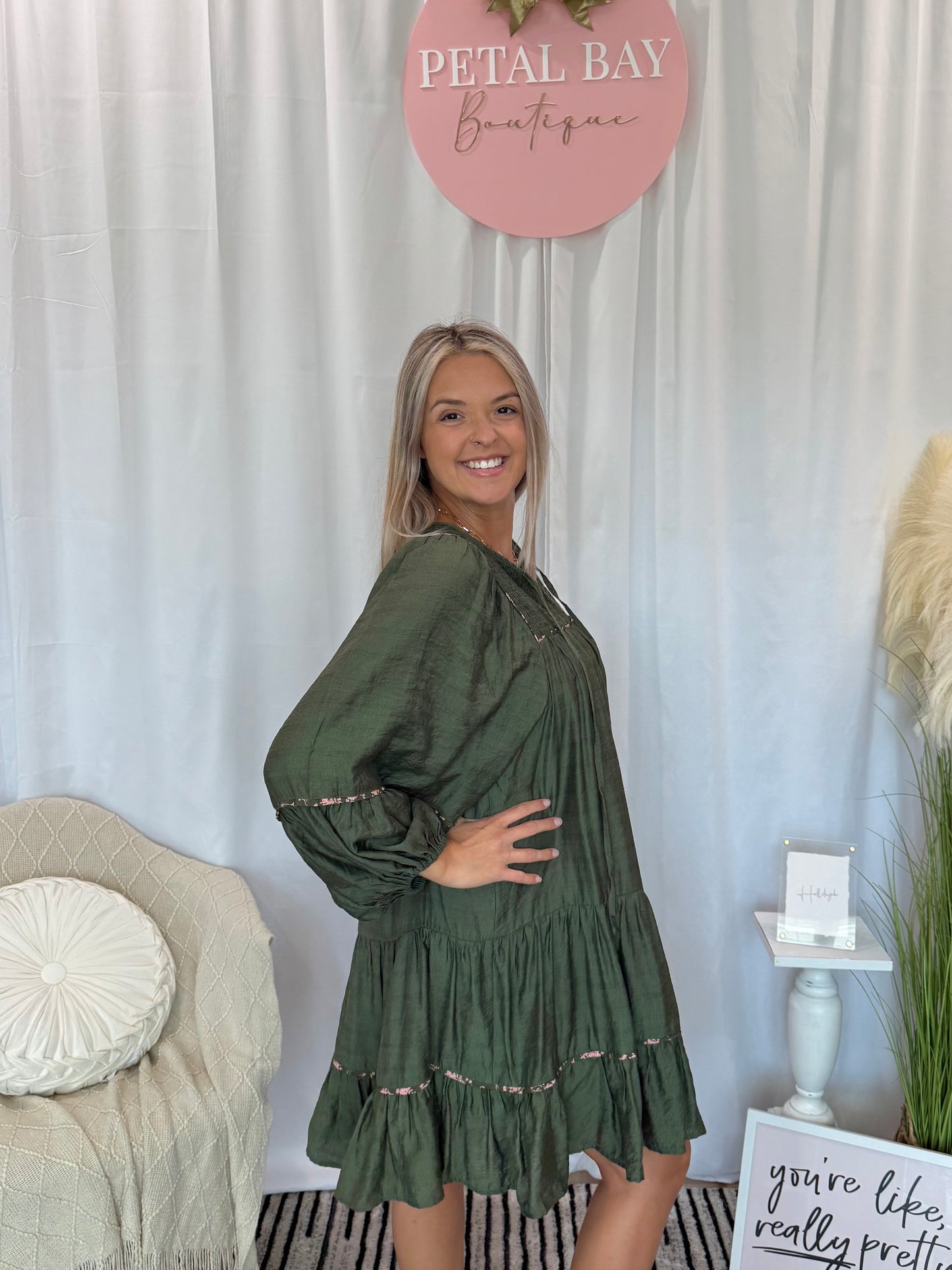 Simply Elegant Pine Dress