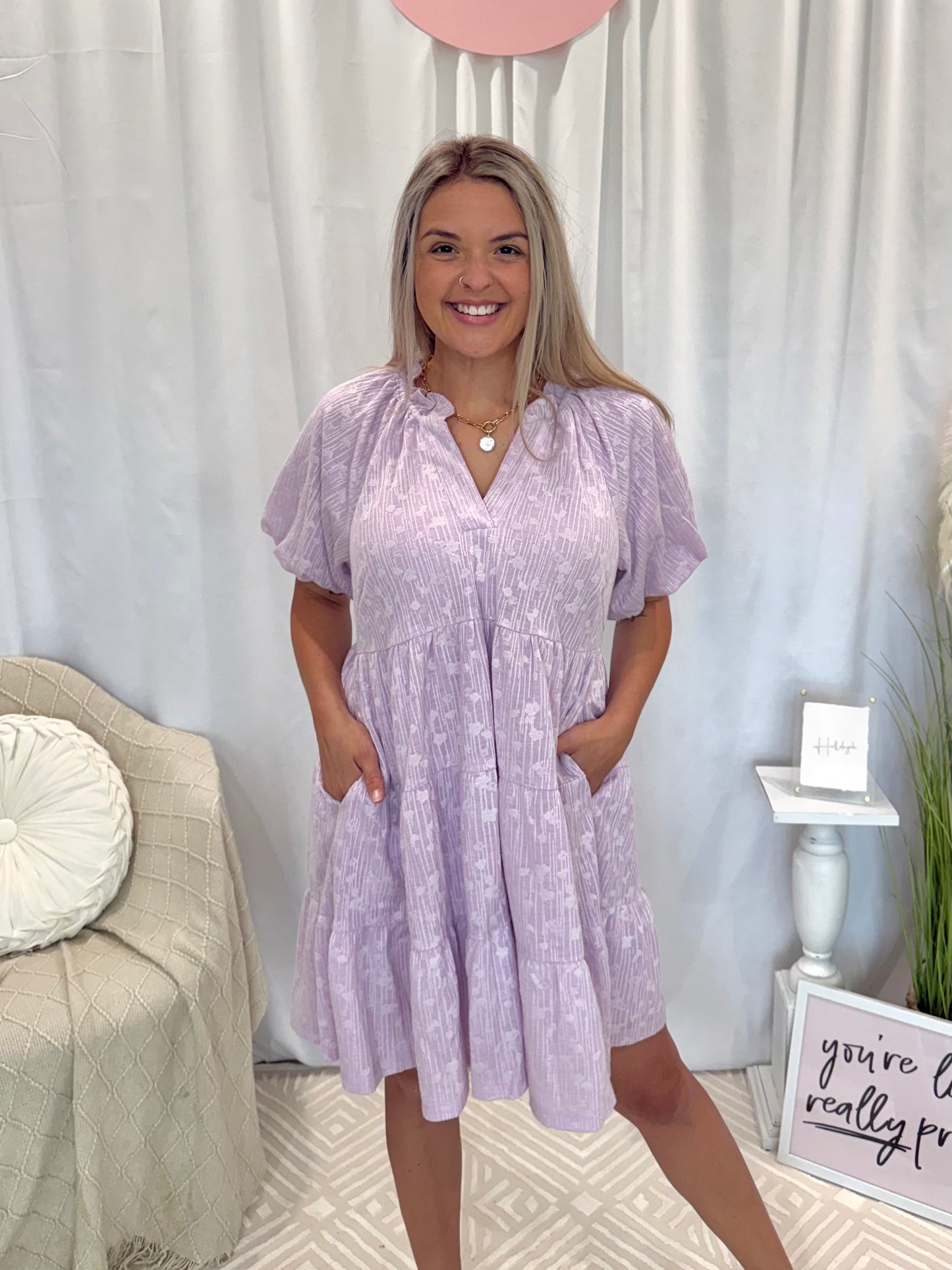 Sweet Orchid Dress (Pockets!)