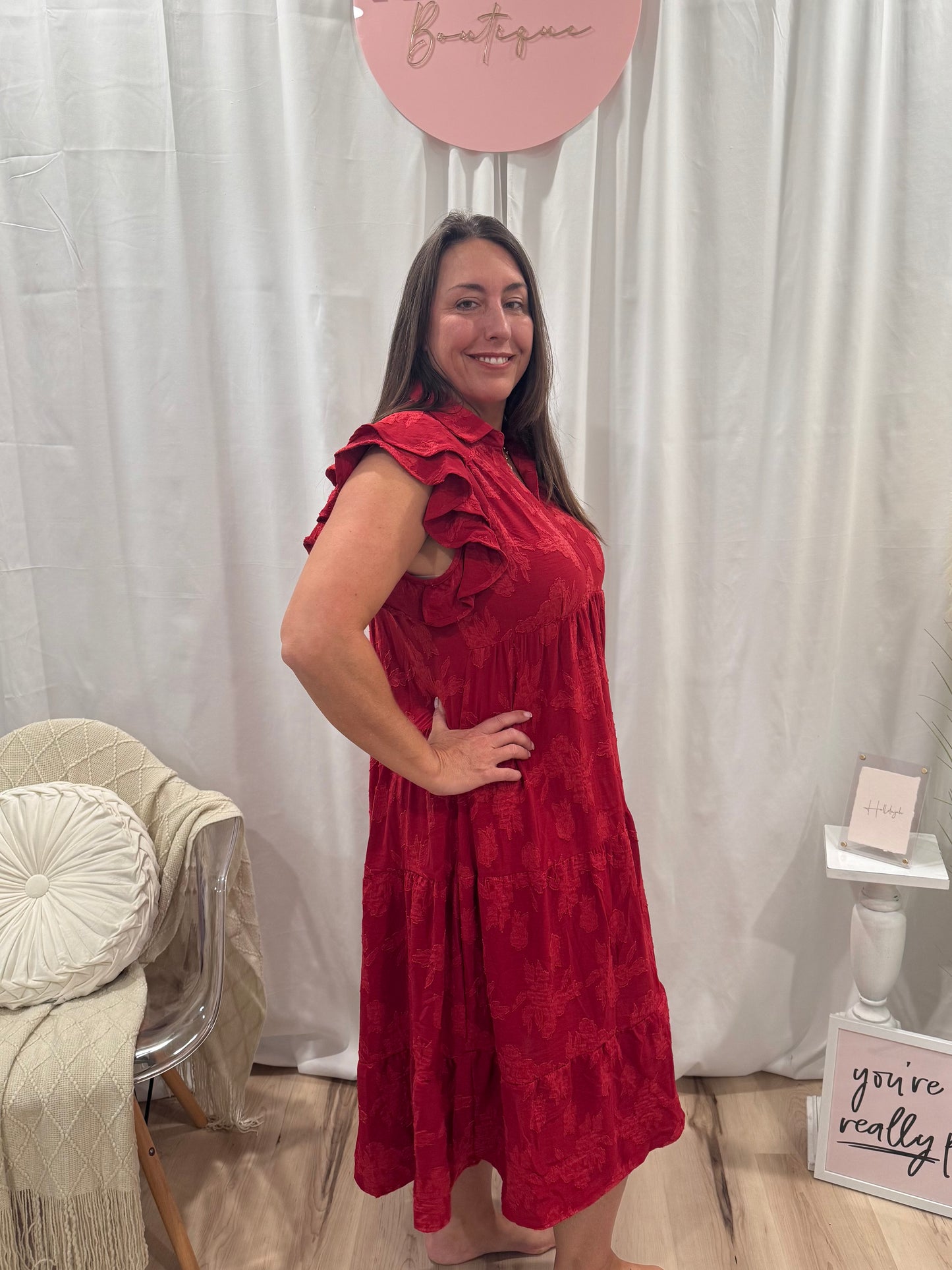 Rosey Red Dress
