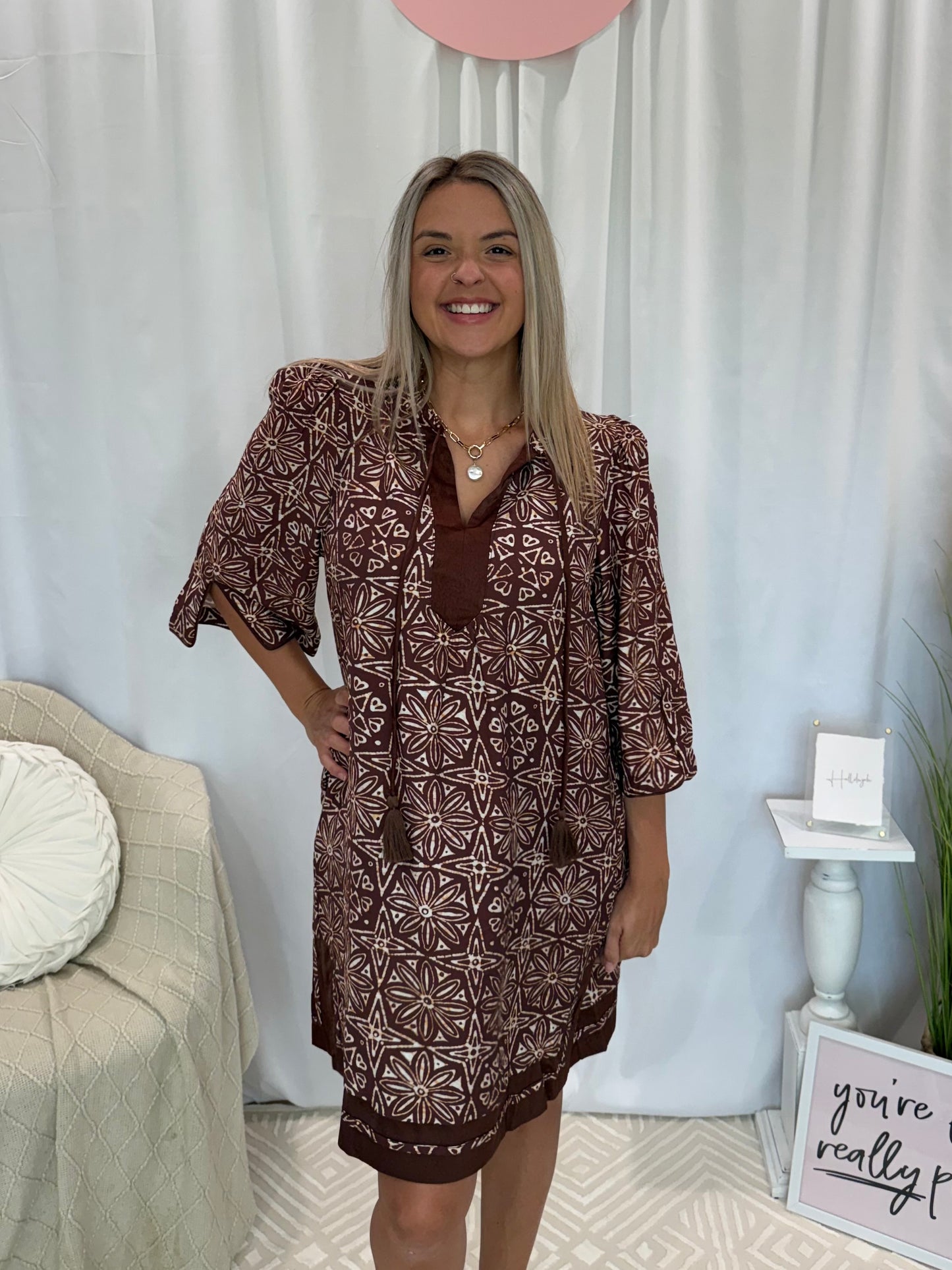 Caramel Macchiato Dress (Pockets!)